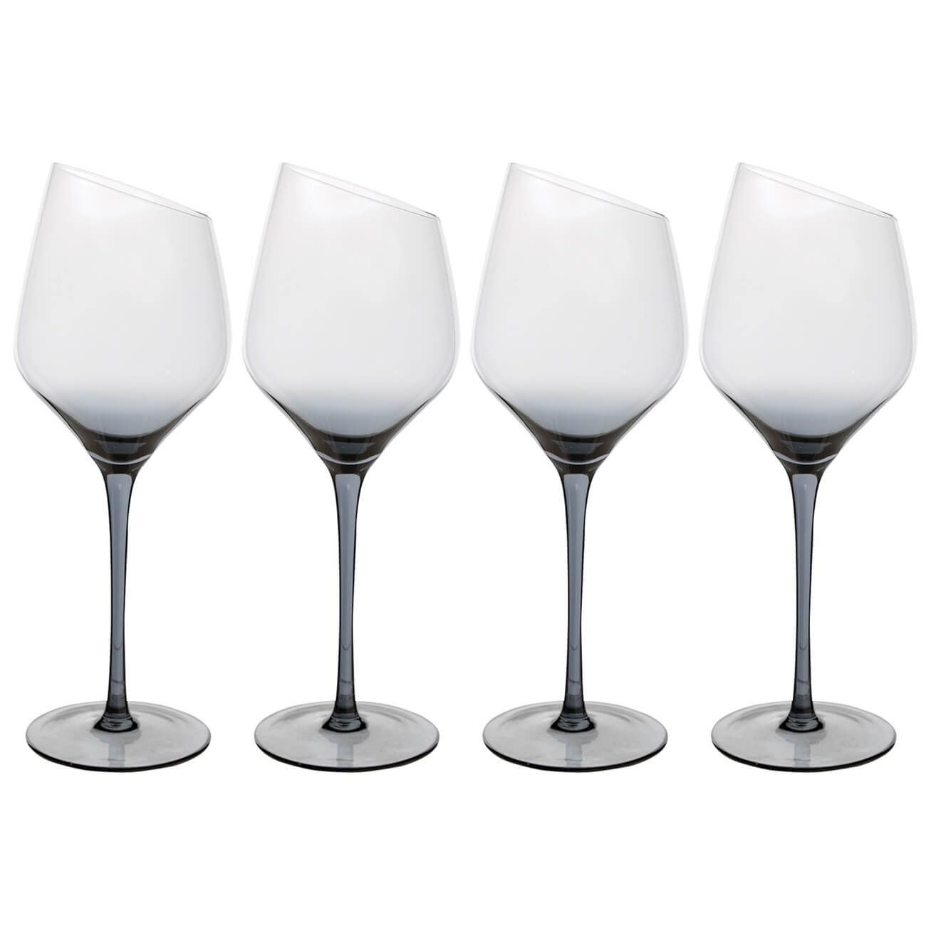Бокал для белого вина, 460 мл, 4 шт, стекло, серый, Charm L Color кувшин 1 2 л с крышкой стекло б бамбук charm v