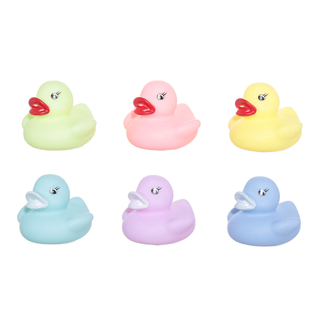 Игрушка для купания, 4 см, 6 шт, резина, цветная, Уточки, Duck игрушка для купания 4 см 6 шт резина ная уточки duck