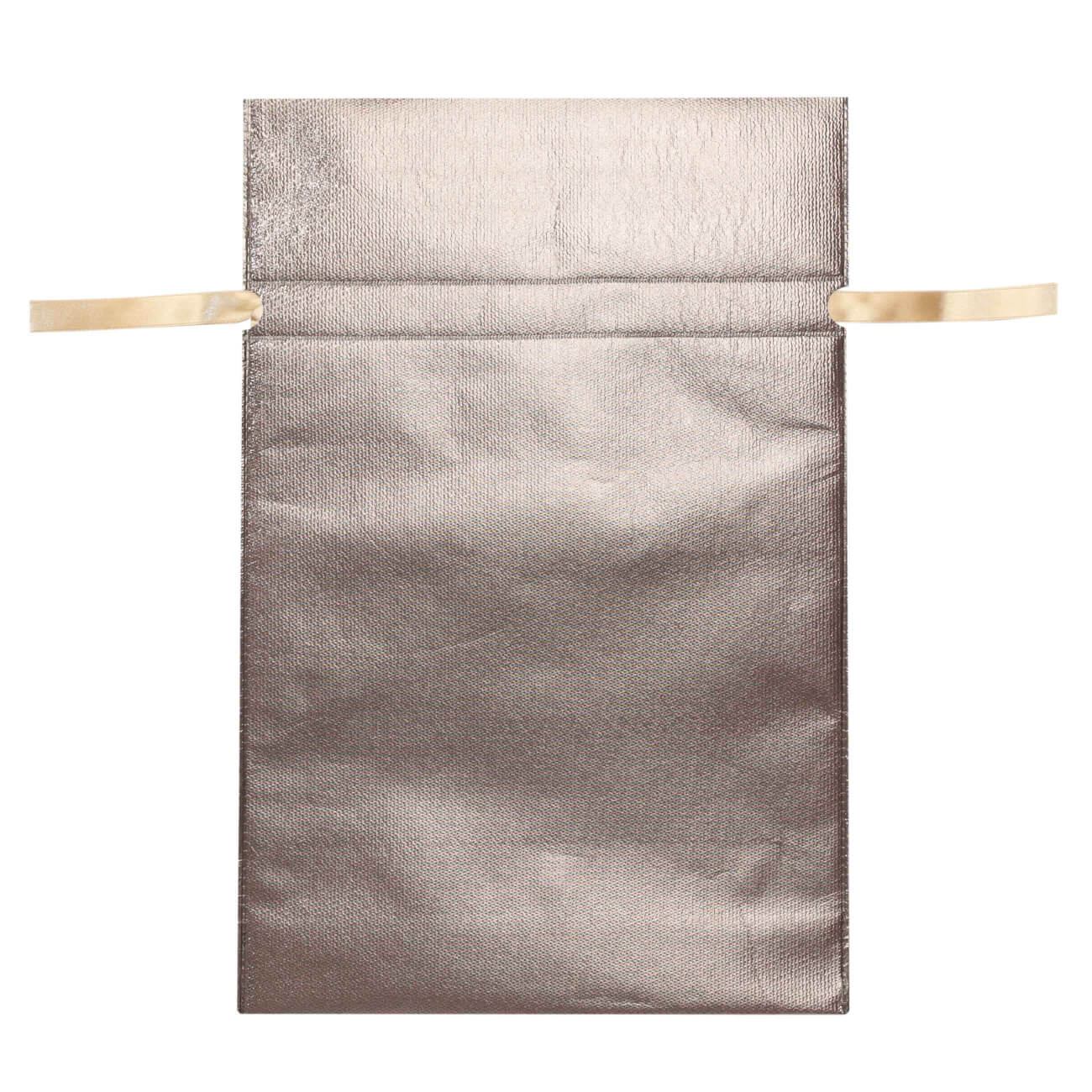 Мешок подарочный, 30х45 см, с завязками, полипропилен, коричневый, Champagne glow сумка мешок 40×35см черная