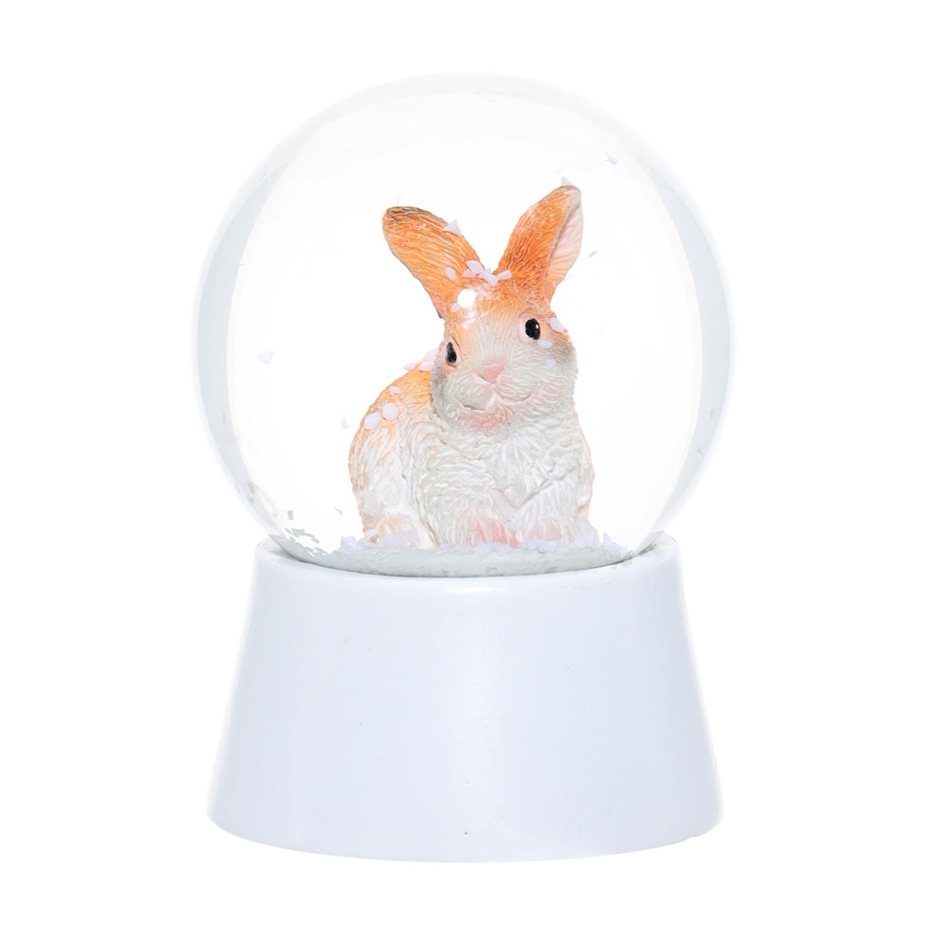 Снежный шар, 7 см, полирезин/стекло, Кролик, Rabbit