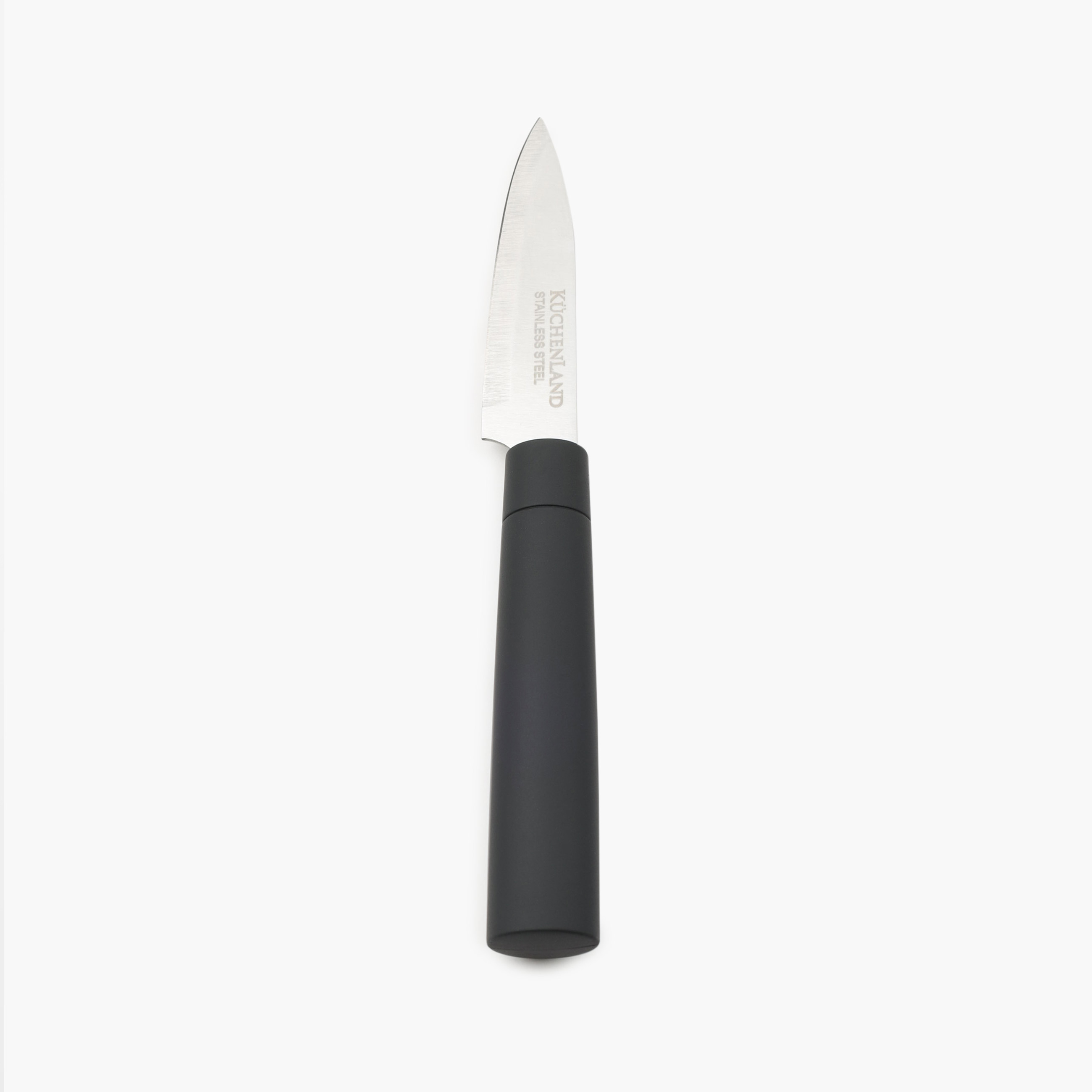 Набор ножей, 5 пр, в подставке, сталь/пластик, черный, Vitality