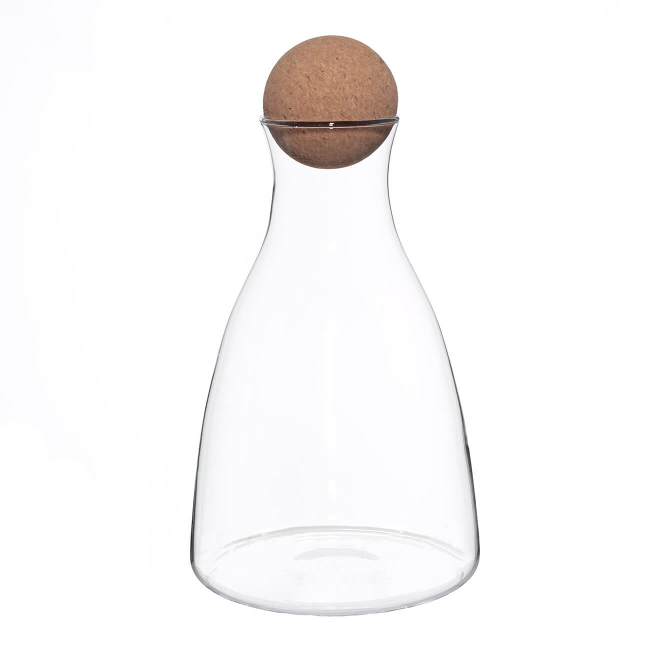 Графин, 1,7 л, с крышкой, стекло Б/пробка, Шар, Globe штопор бутылка и пробка на подложке