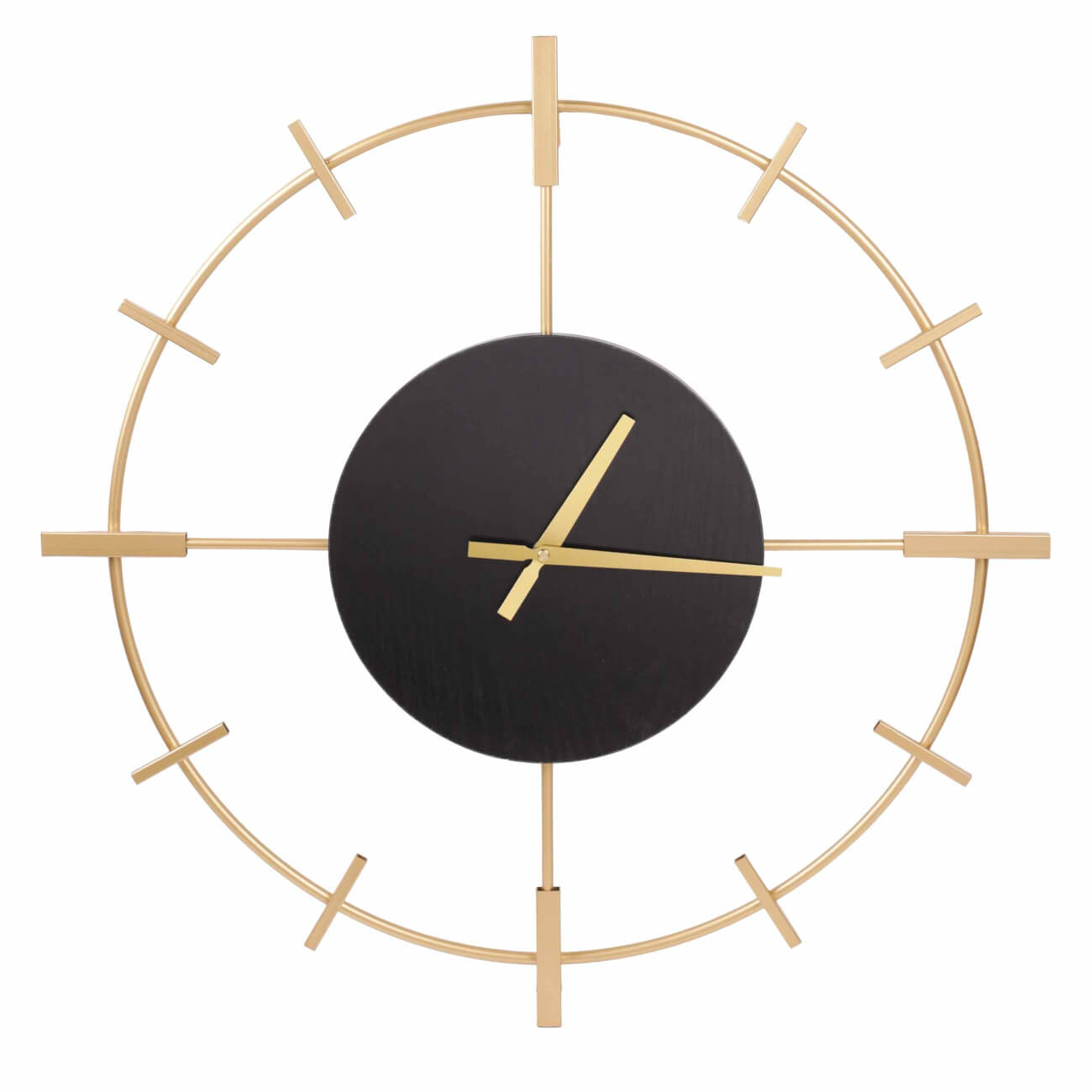 Часы настенные, 61 см, металл/дерево, круглые, черно-золотистые, Штурвал, Discovery часы настенные xy166822