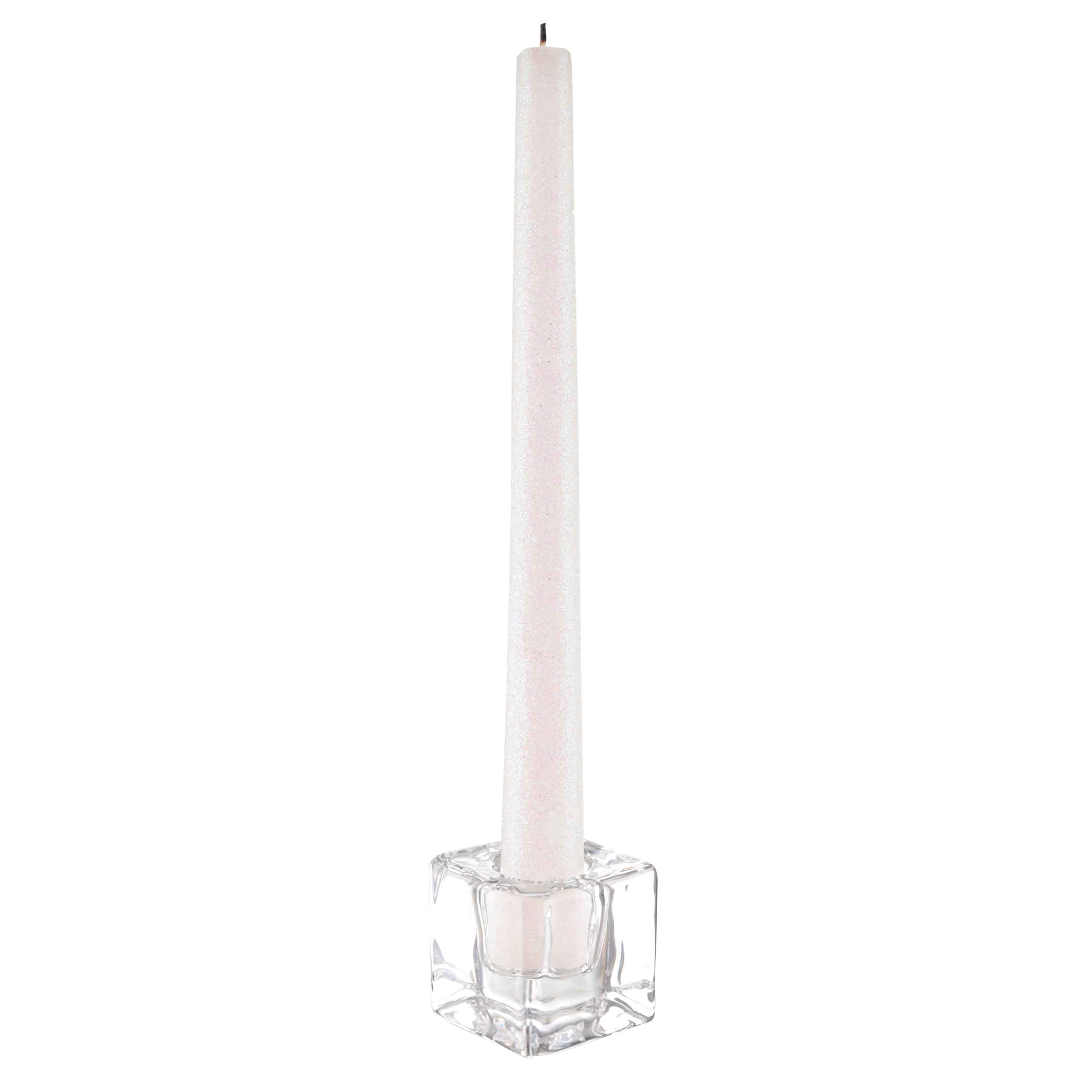 Подсвечник, 4 см, для тонкой свечи, стекло, Cube изображение № 3