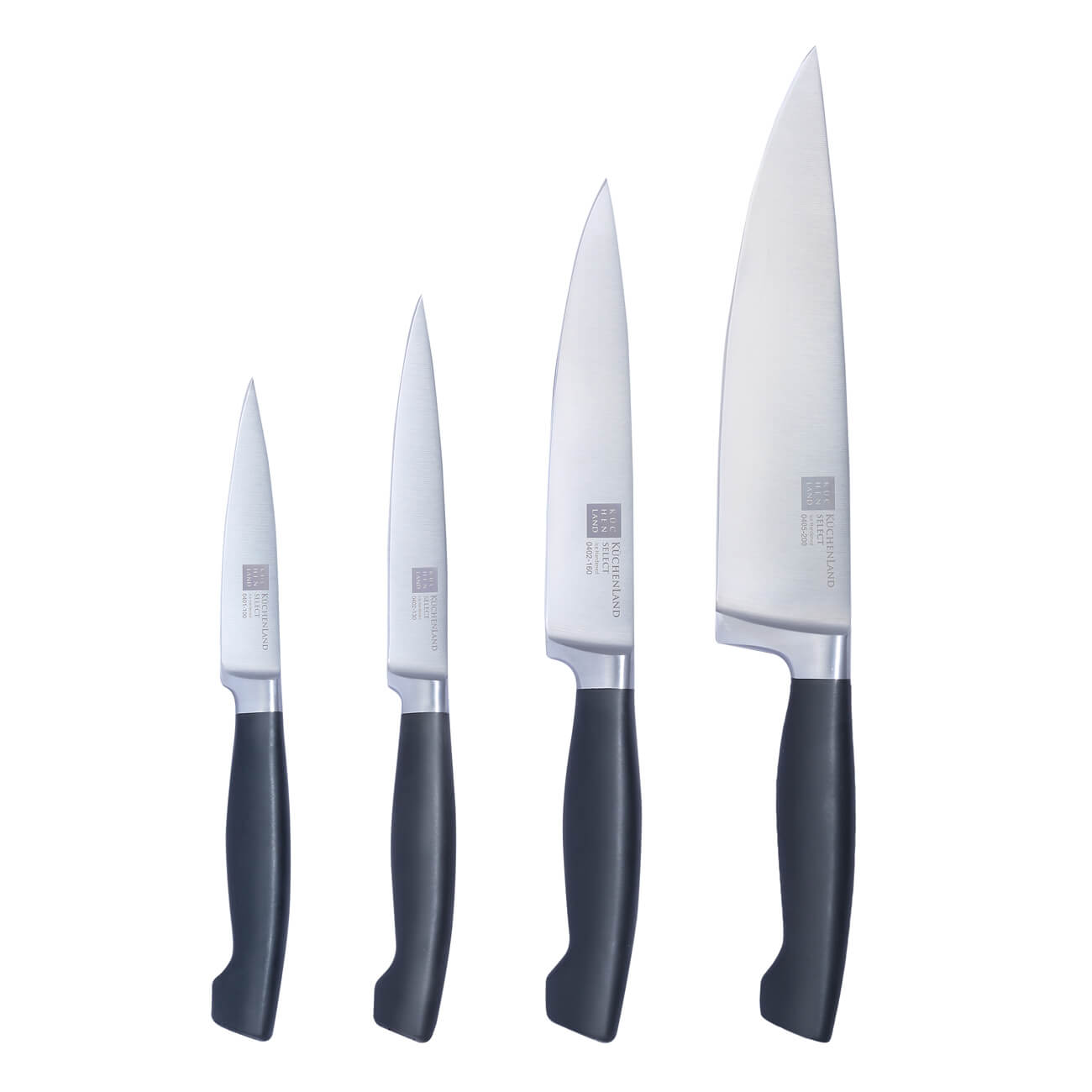 Kuchenland Набор ножей, 4 пр, сталь/пластик, Select