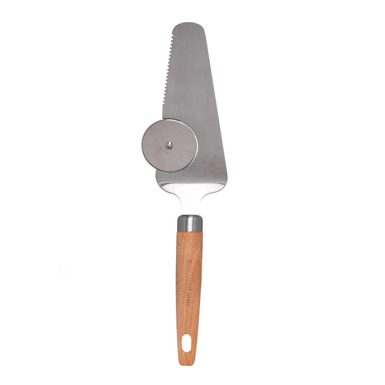 Нож-лопатка для пиццы, 28 см, сталь/дерево, Eco home - фото 1