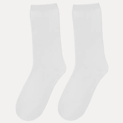 Носки женские, р. 39-41, хлопок/полиэстер, белые, Basic shade