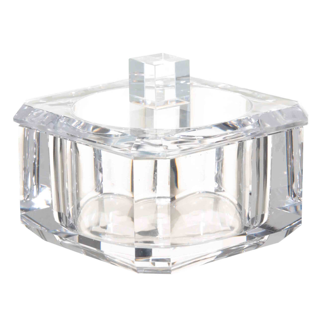 Шкатулка для ванной, 10х10 см, стекло, квадратная, Грани, Shower Crystal Glance форма для запекания стекло 26х26 см квадратная smart сuisine q0382