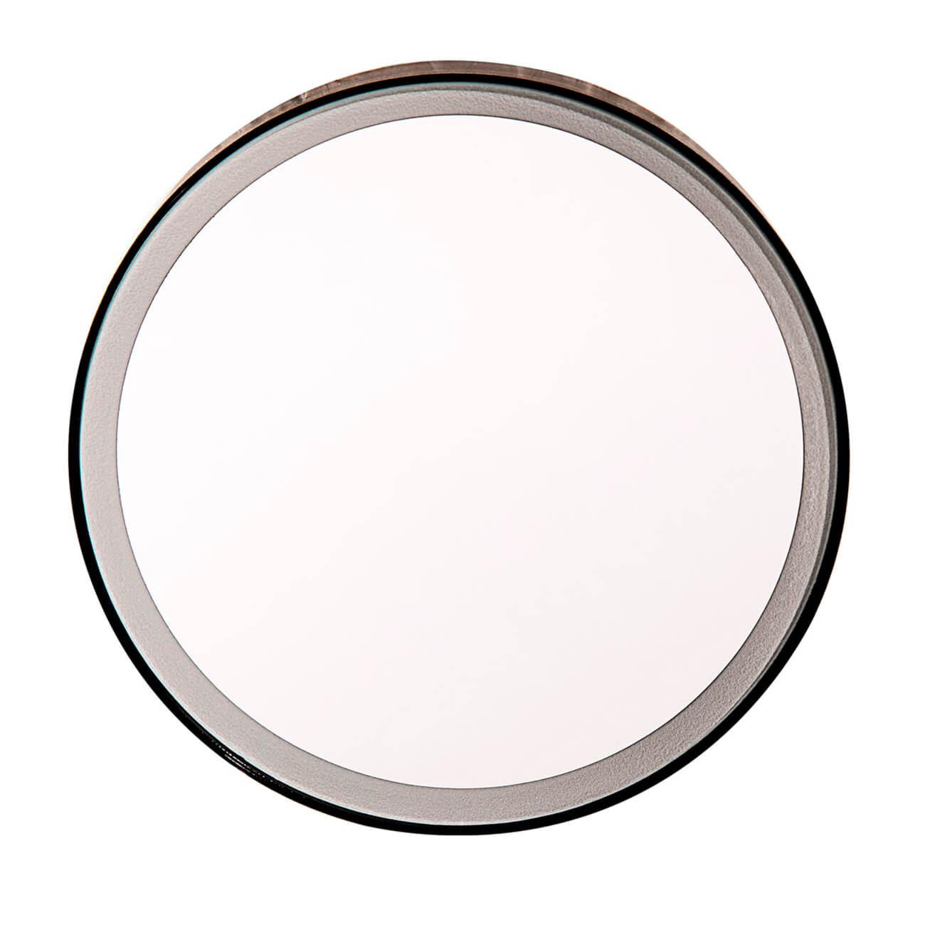 Зеркало подвесное, 10 см, увеличительное, с подсветкой, на присоске, пластик, черное, Mirror зеркало ulanzi vlog mirror 2056