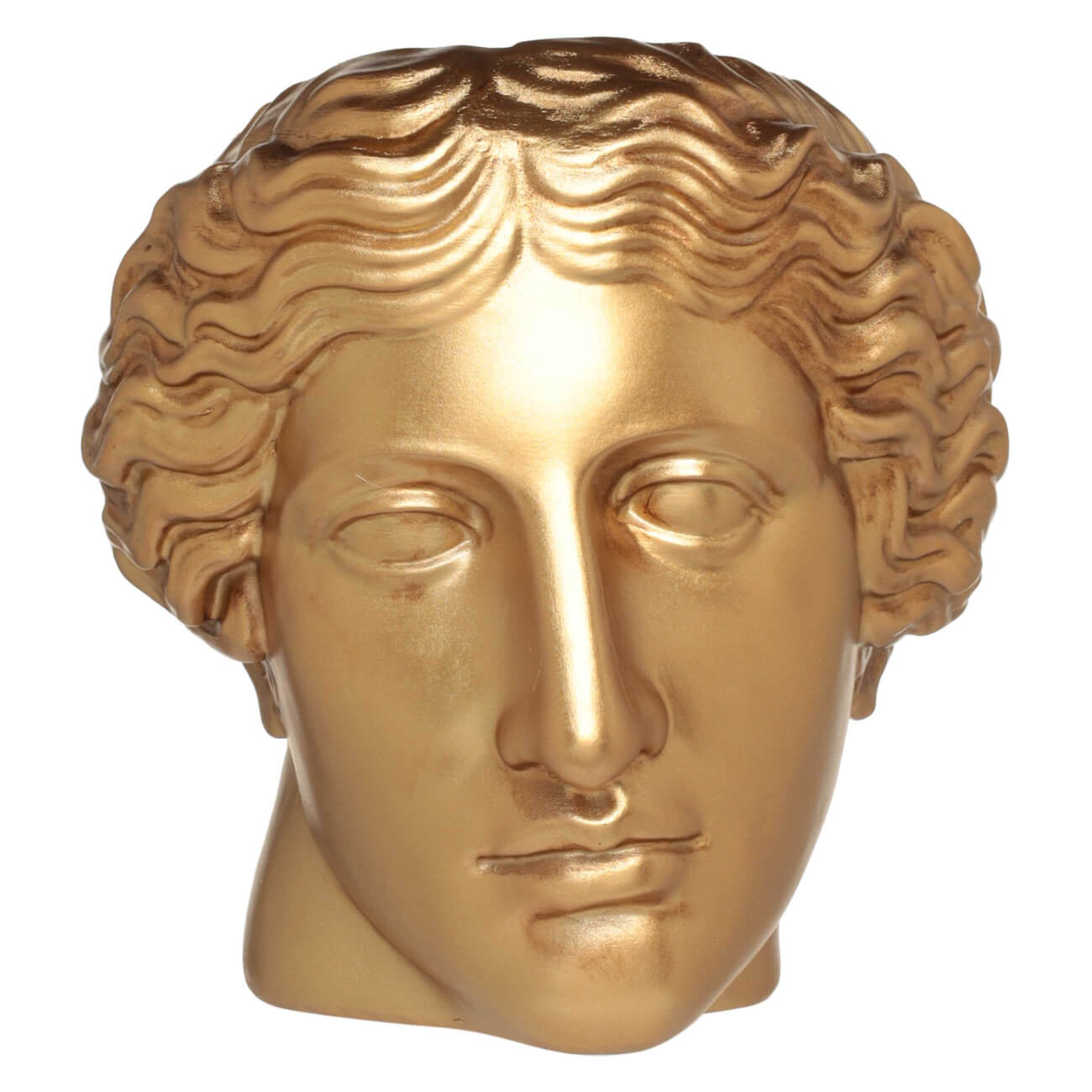 Ваза декоративная, 17 см, полирезин, золотистая, Face статуэтка 26 см полирезин золотистая поза лотоса face