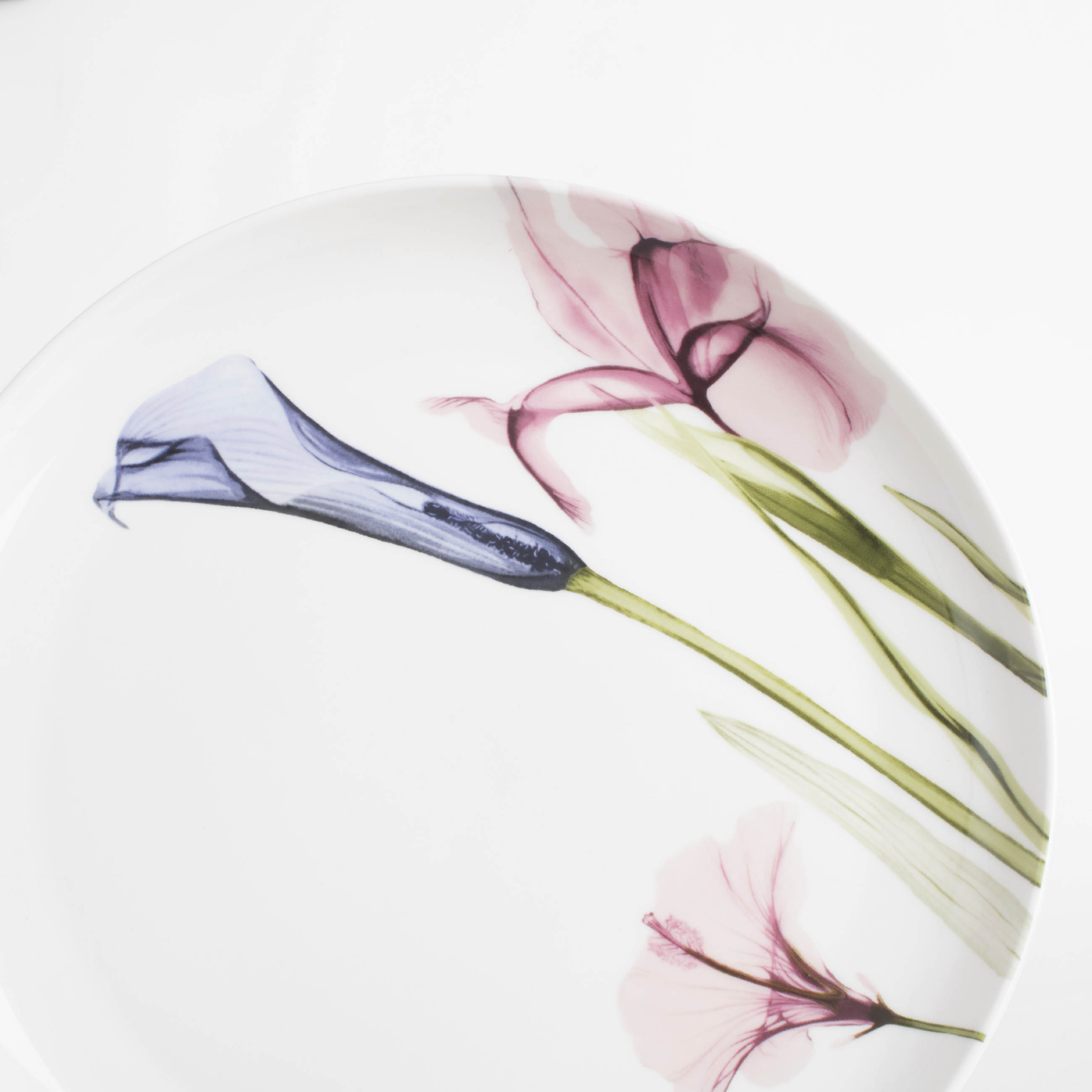 Тарелка обеденная, 27 см, фарфор N, белая, Пастельные цветы, Pastel flowers изображение № 4