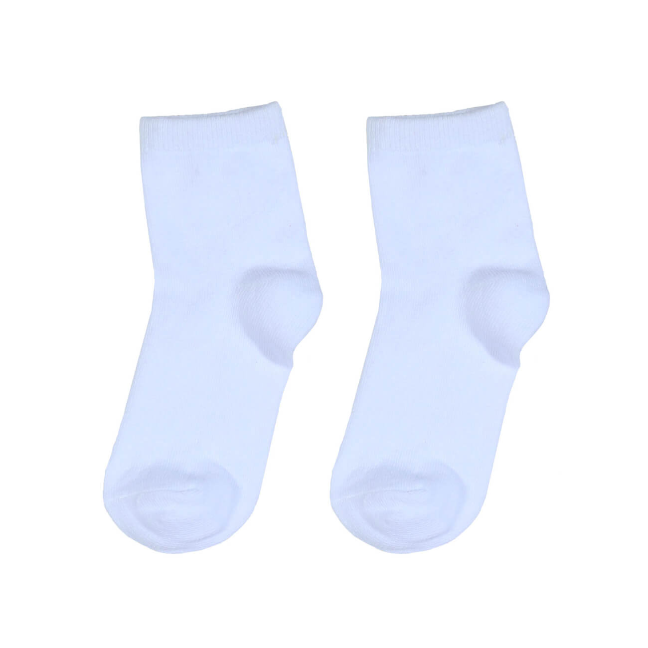 Носки детские, р. 23-26, хлопок/полиэстер, белые, Basic носки следки мужские р 43 46 хлопок полиэстер белые basic