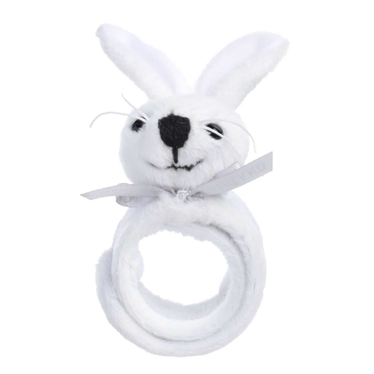 Браслет, 22 см, детский, мягкий, полиэстер, белый, Кролик, Rabbit toy форма силиконовая для выпечки и муссовых десертов konfinetta кролик 29×17 2×4 3 см 6 ячеек ячейка 8 5×5 5 белый