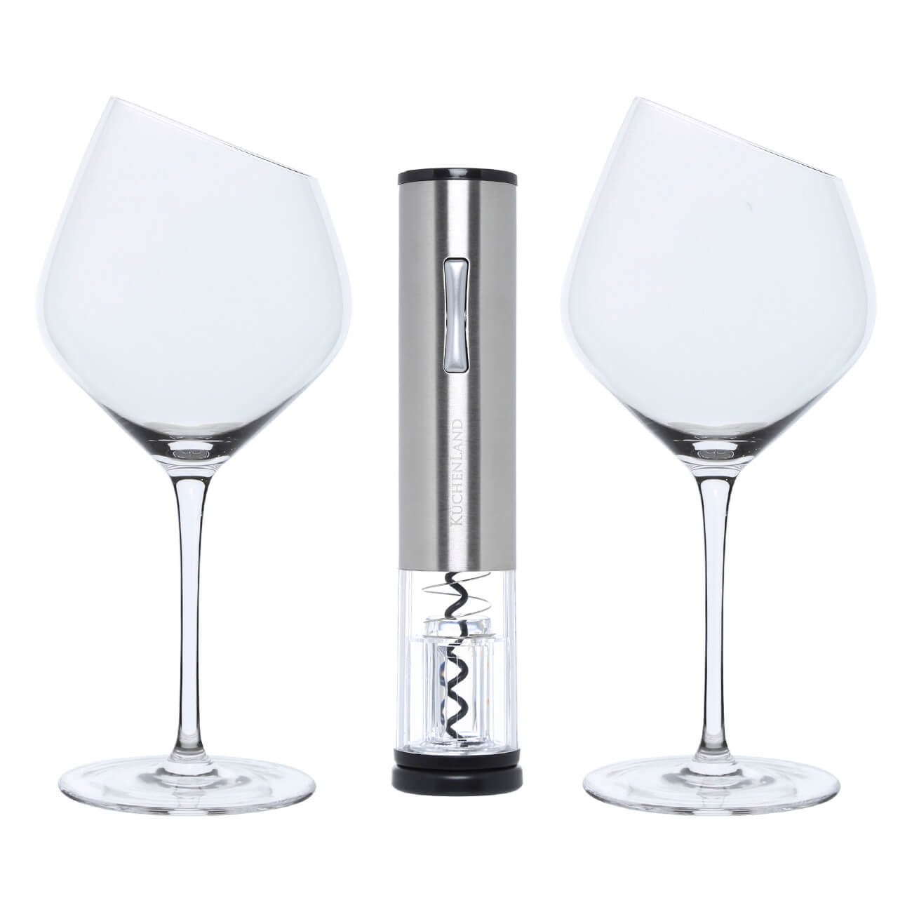 Набор для вина, 2 перс, 3 пр, со штопором, стекло, Charm L бокал для белого вина 460 мл 2 шт стекло charm l