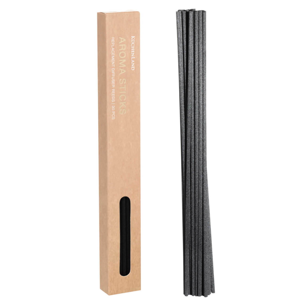 Набор палочек для ароматического диффузора, 23 см, 30 шт, ротанг, черные, Aroma sticks корзина 25×32×8 34 см ротанг сыть