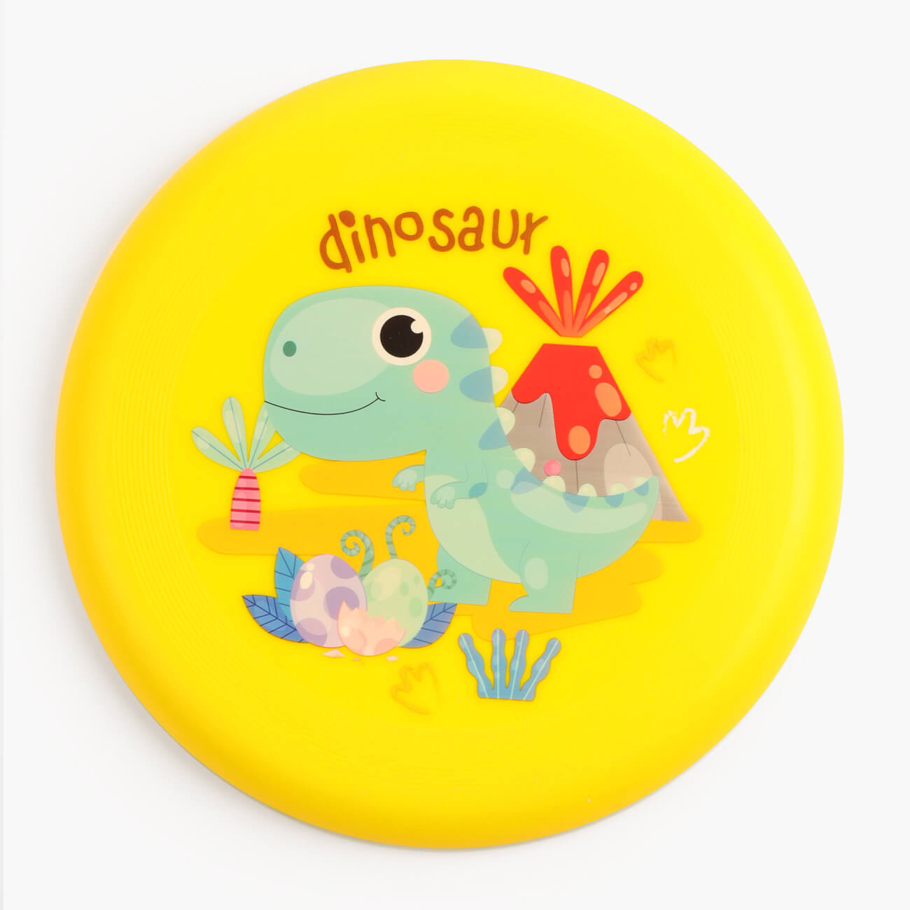 Игрушка, 18 см, пластик, желтая, Тарелка летающая Фрисби, Dino летающая тарелка круче всех а микс