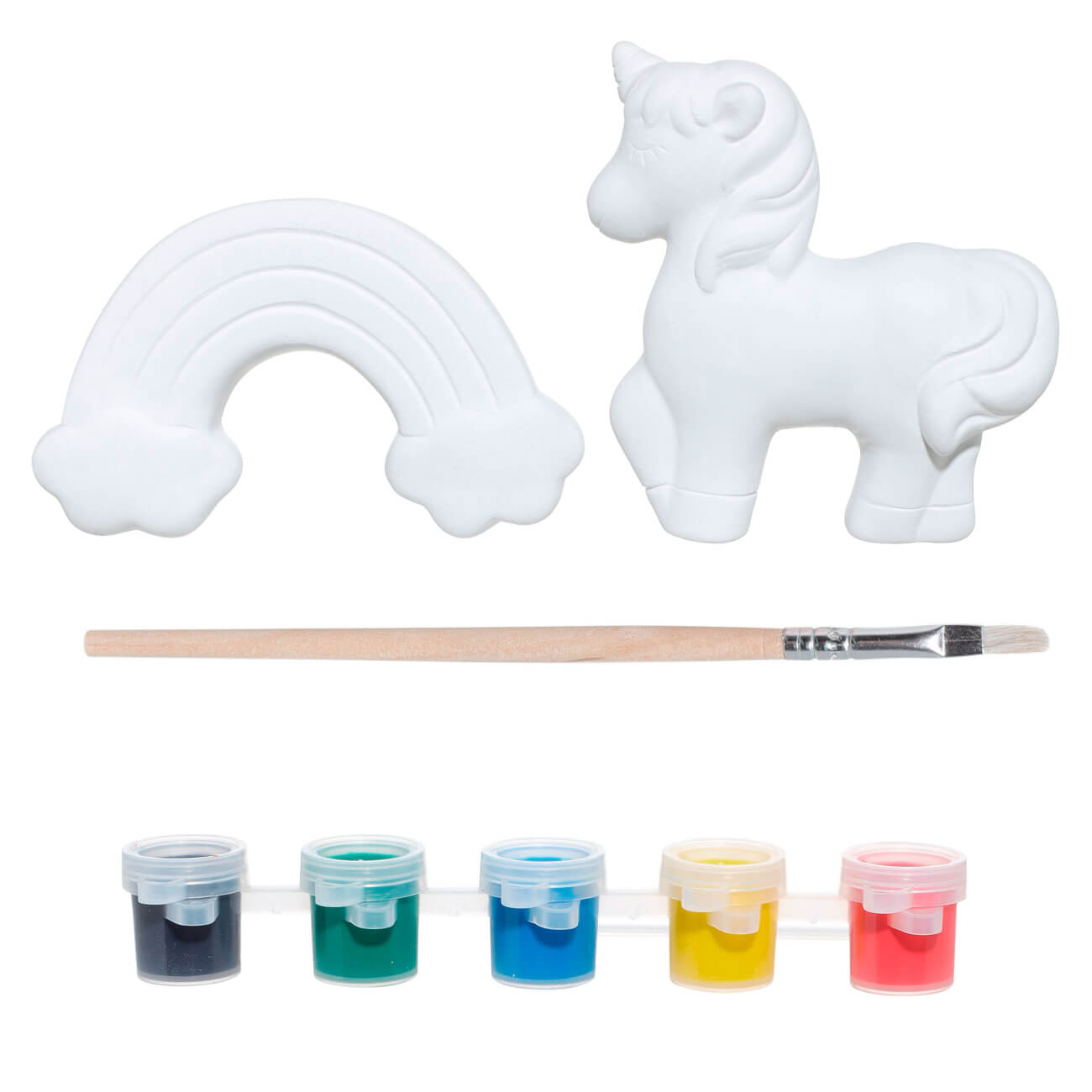 Набор для творчества, 2 пр, роспись, керамика, Единорог и радуга, Unicorn набор посуды детский 5 пр бамбук розово мятный единорог unicorn