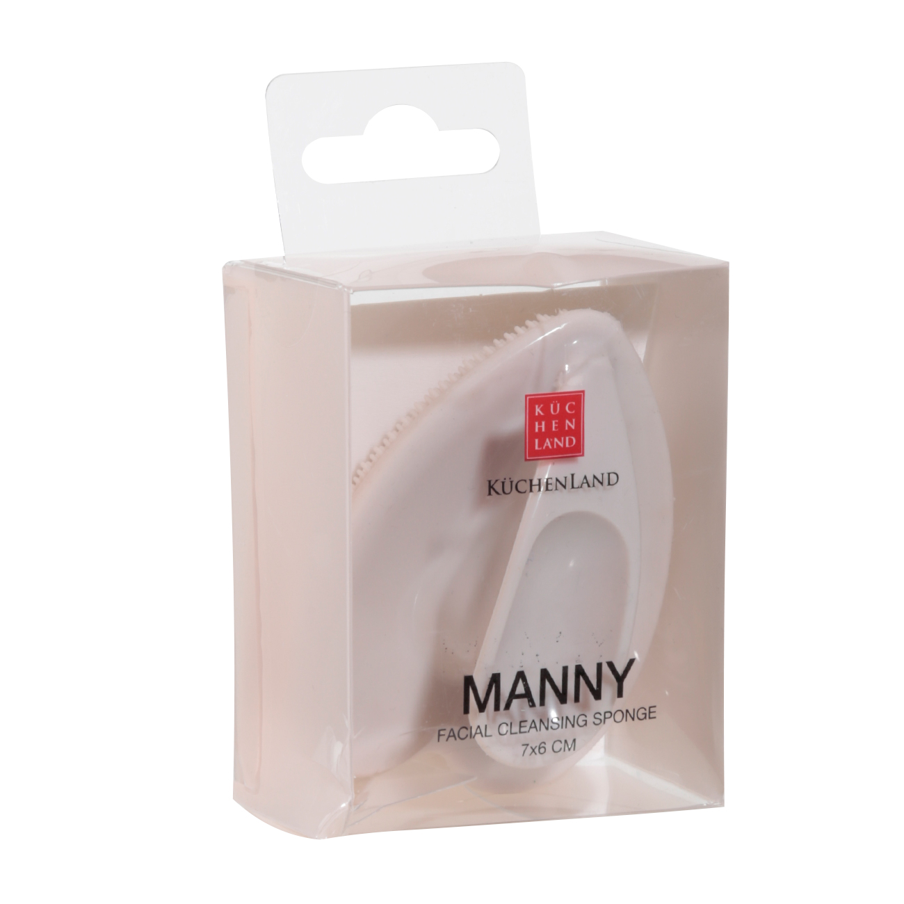Щетка для очищения лица, 7 см, массажная, на присоске, силикон, бежевая, Сердце, Manny изображение № 4