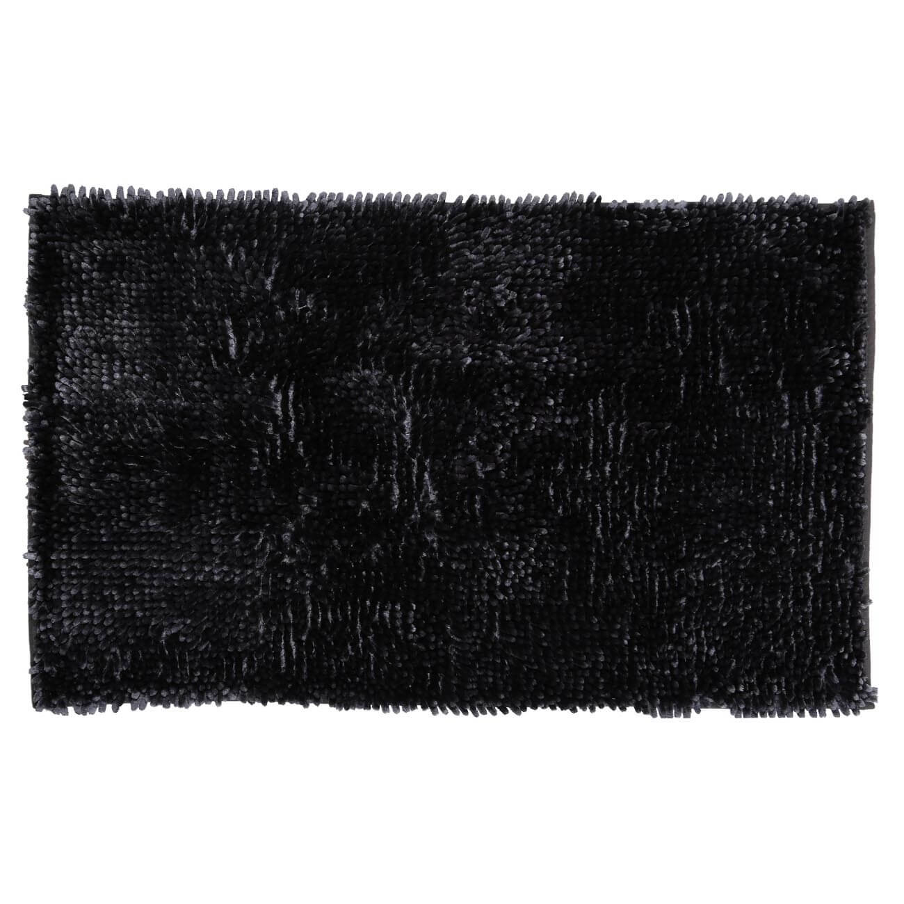 Коврик, 50х80 см, противоскользящий, полиэстер, темно-серый, Fluffy коврик inspire layan grey 45x75 см полипропилен серый