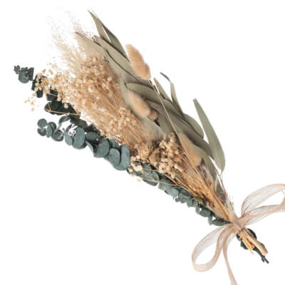 Букет декоративный, 42 см, сухоцветы, Полевой букет с королевской протеей, Dried flower - фото 1
