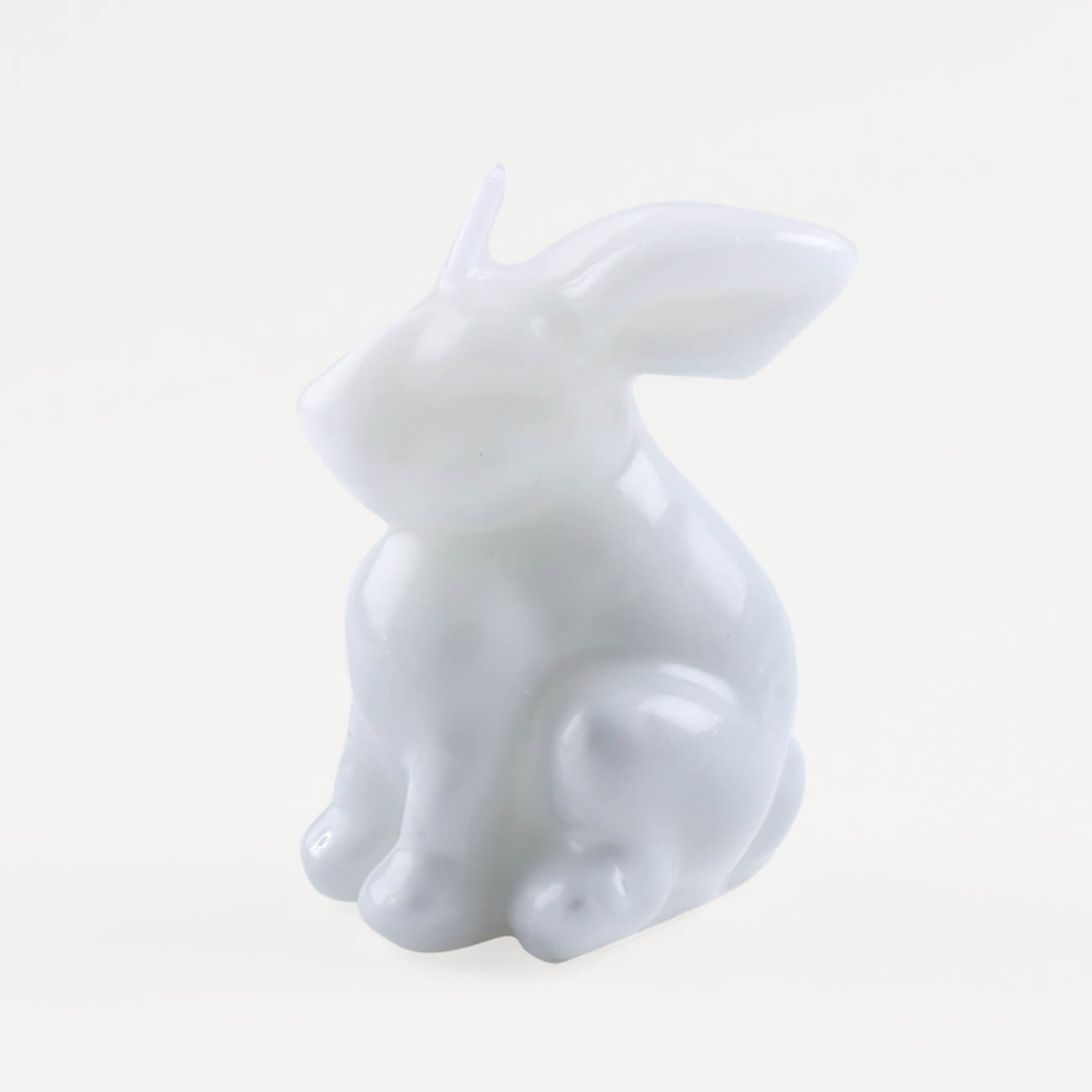 Свеча, 9 см, бело-серая, Кролик, Rabbit свеча свадебная