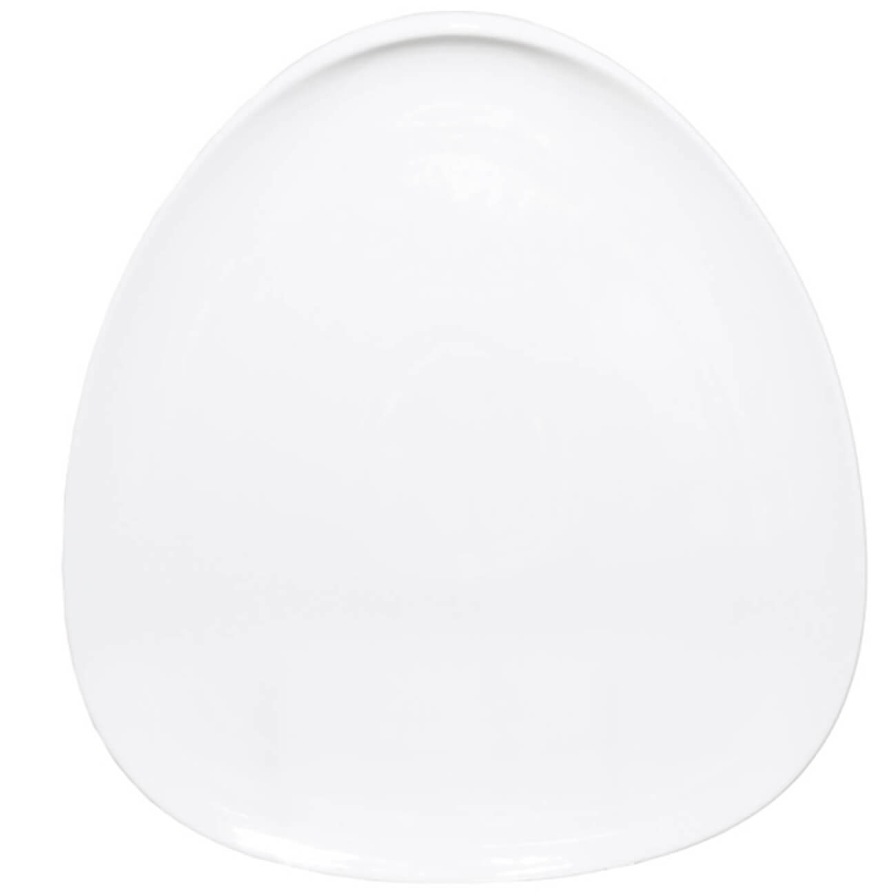 Тарелка обеденная, 27х25 см, фарфор P, белая, Synergy тарелка обеденная bronco meadow 29x23 см мятный арт 474 116