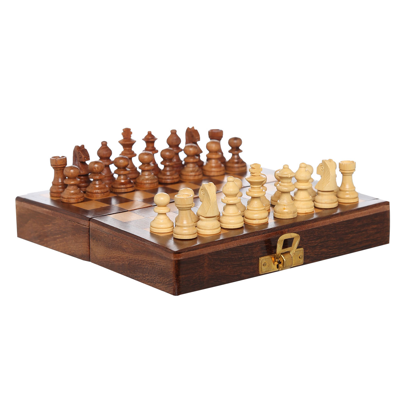 Игра настольная, 15х15 см, шахматы дорожные, в коробке, дерево, Hobby