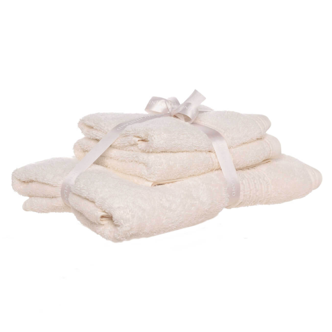 Комплект полотенец, 40х60/50х90/70х140 см, 3 шт, хлопок, молочный, Natural cotton комплект махровых полотенец