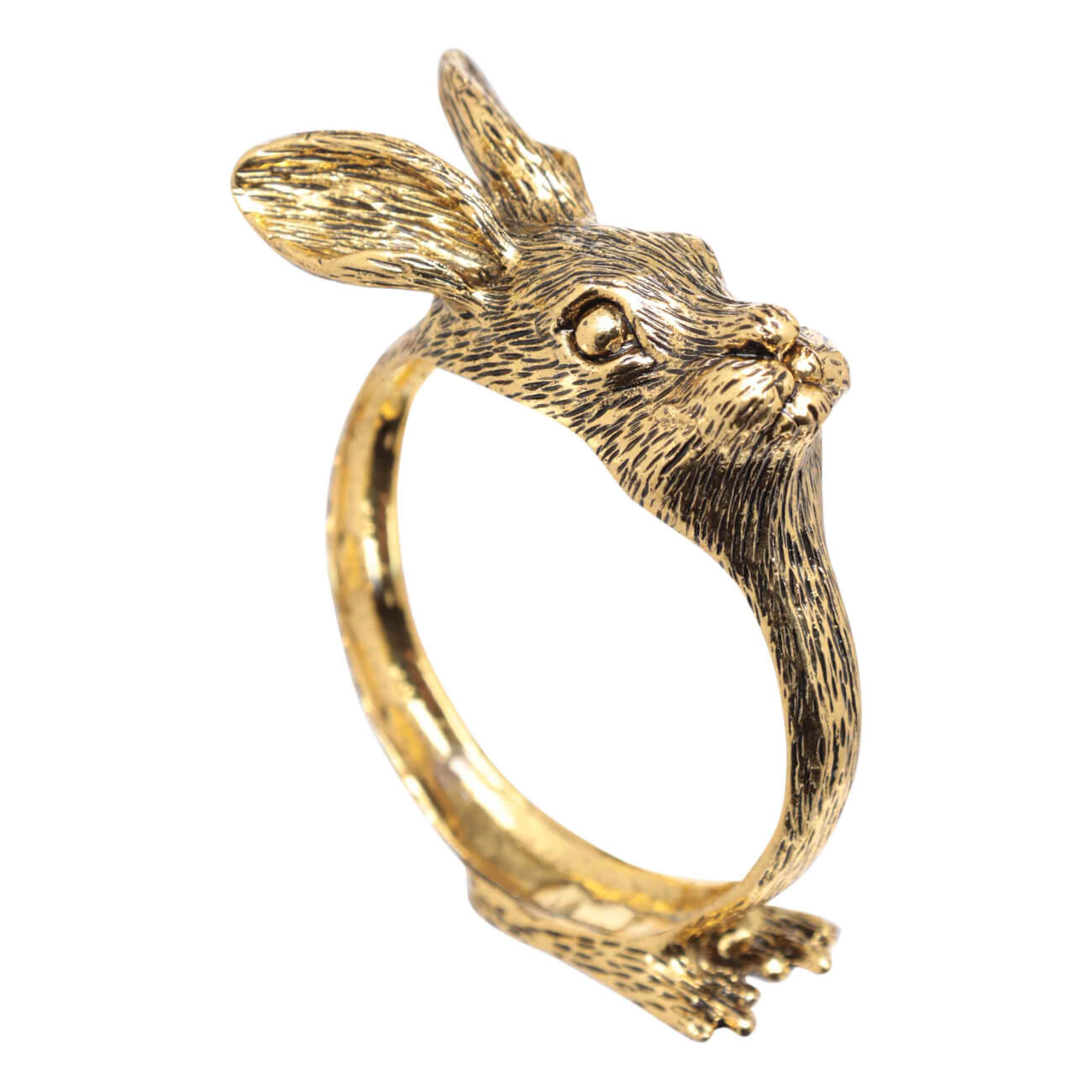 Кольцо для салфеток, 6 см, металл, золотистое, Кролик, Rabbit gold кольцо для салфеток 5 см металл золотистое гранаты с листьями pomegranate