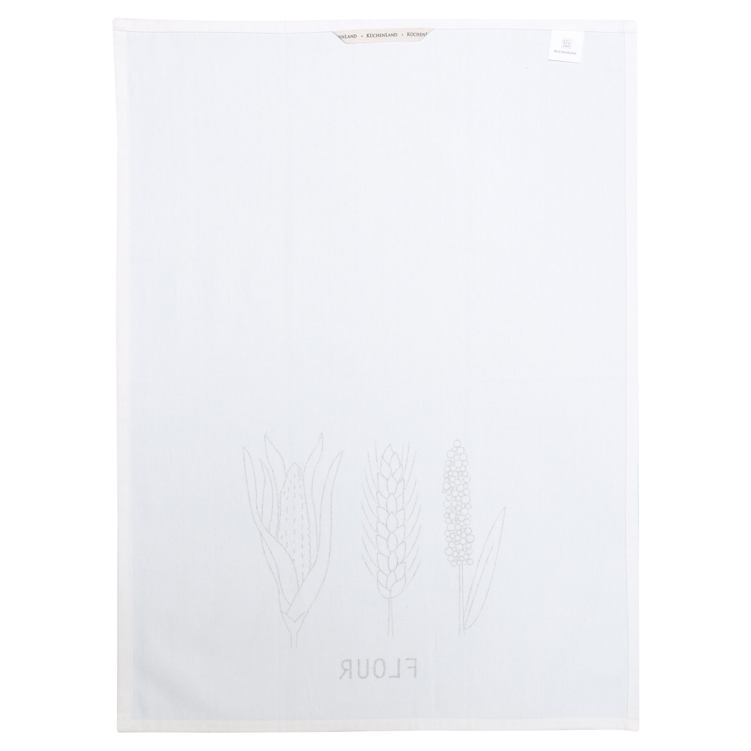 Полотенце кухонное, 51х71 см, хлопок, белое, Злаки, Harvest print изображение № 2