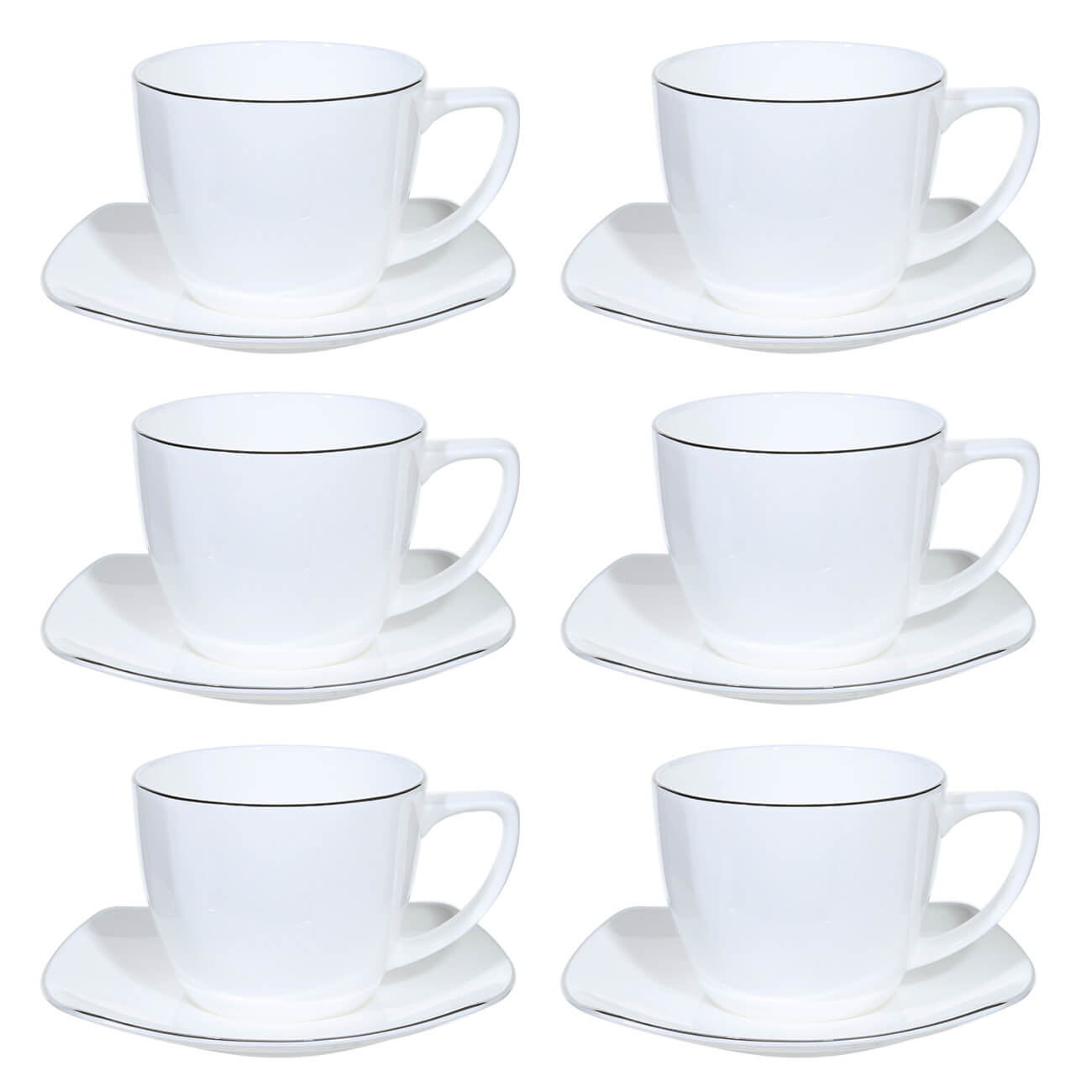 Пара чайная, 6 перс, 12 пр, 240 мл, фарфор F, Iceberg сервиз обеденный 6 перс 19 пр фарфор f antarctica