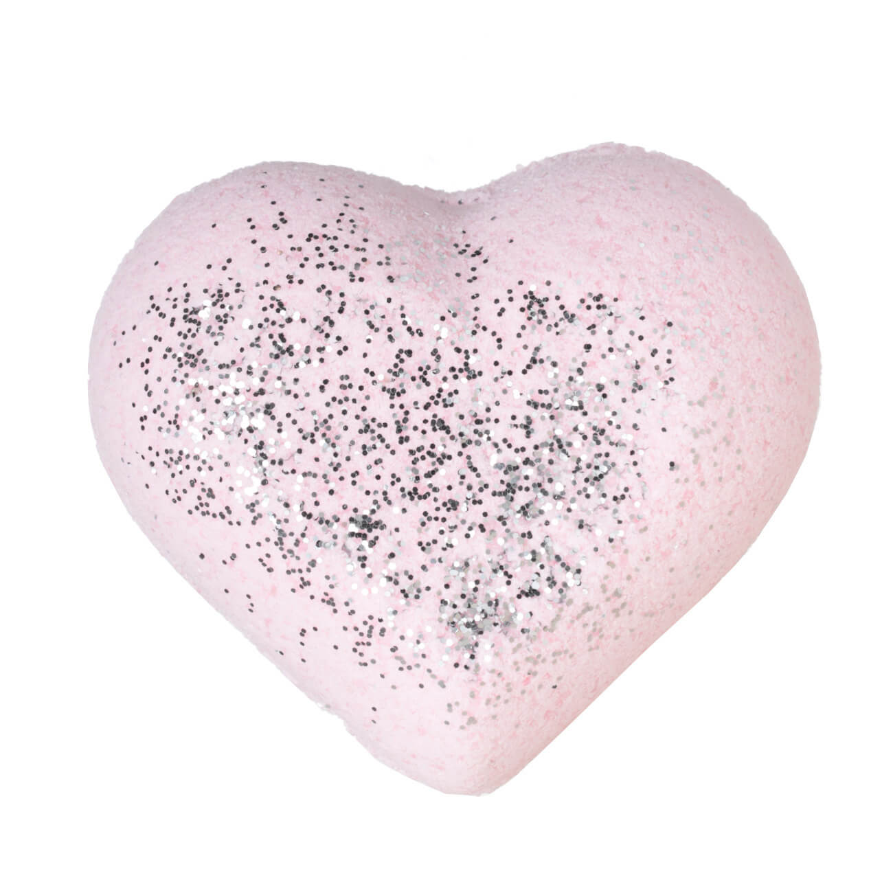 Бомбочка для ванны, 130 гр, с блестками, розовая, Ваниль, Сердце, Sparkle body бомбочка для ванны с новым годом 140 г аромат тёмного шоколада