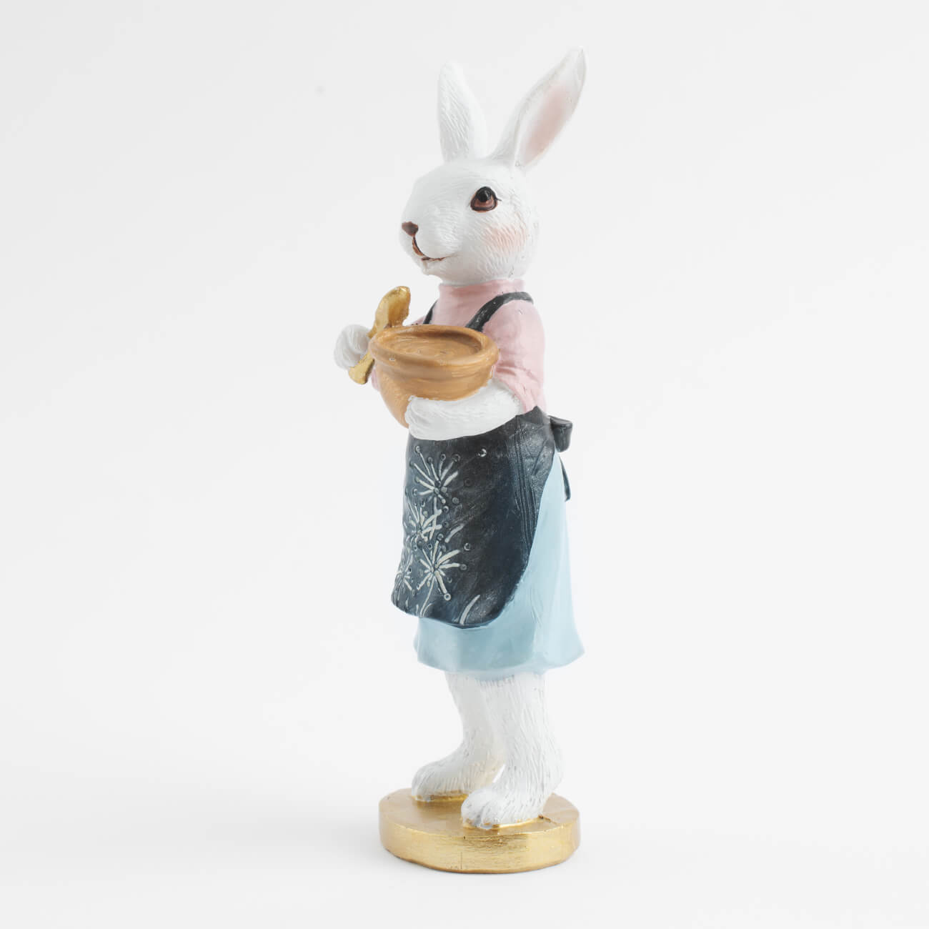 Статуэтка, 16 см, полирезин, Крольчиха в платье, Easter конфетница 25х16 см полирезин кролик с корзинкой easter