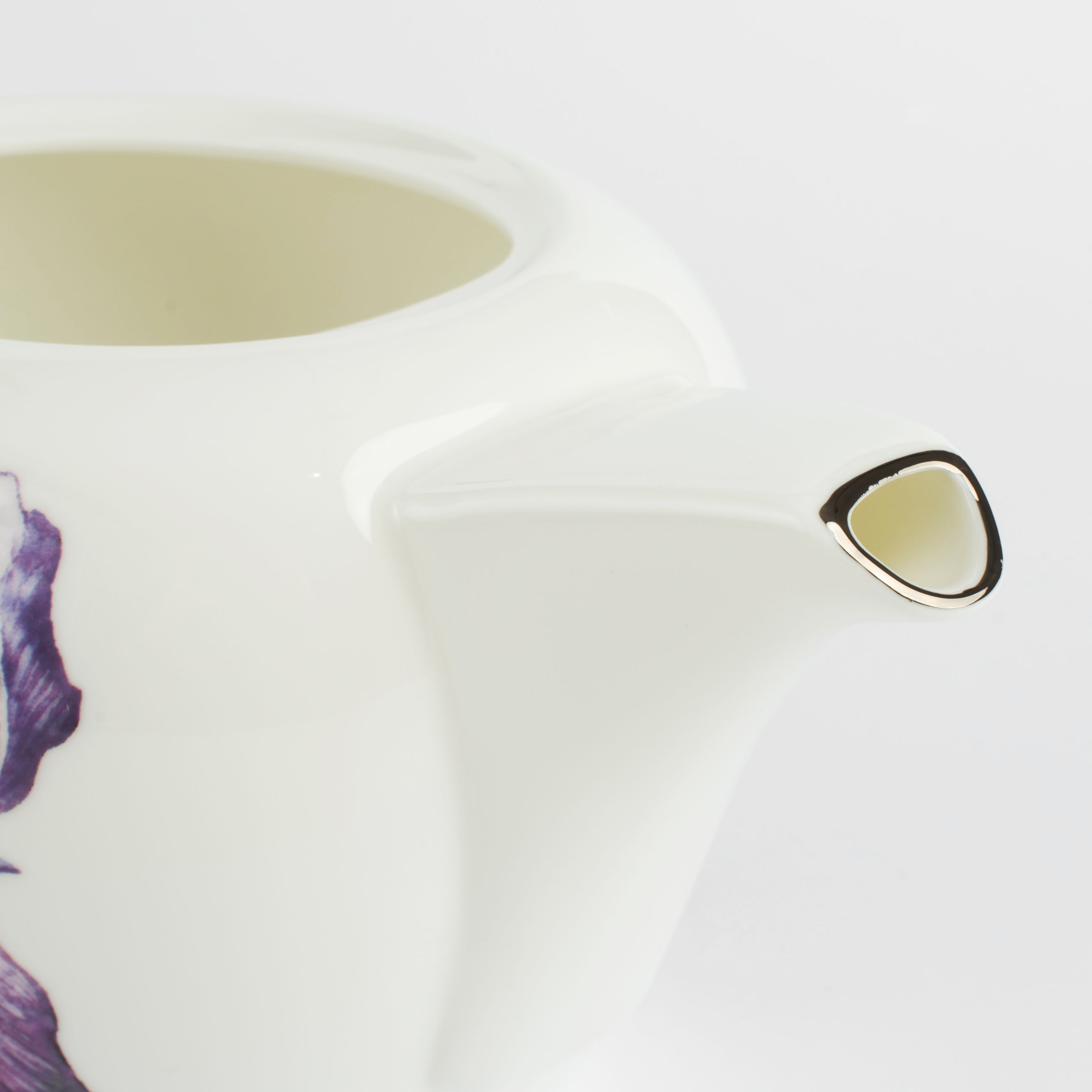 Чайник заварочный, 1,2 л, фарфор F, с серебристым кантом, Ирисы, Antarctica Flowers изображение № 6