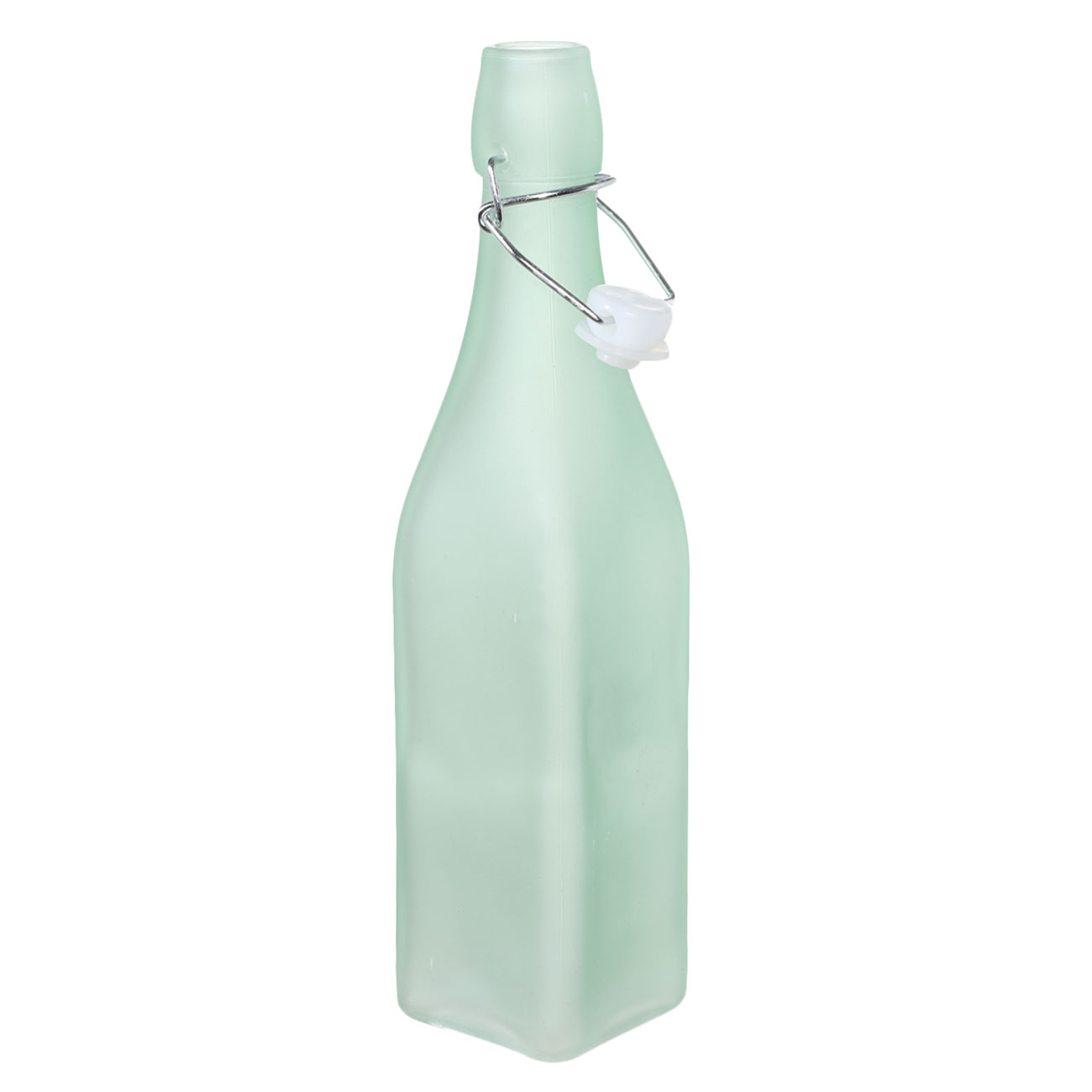 Бутылка для масла или уксуса, 1 л, с клипсой, стекло/металл, зеленая, Light kitchen изображение № 2