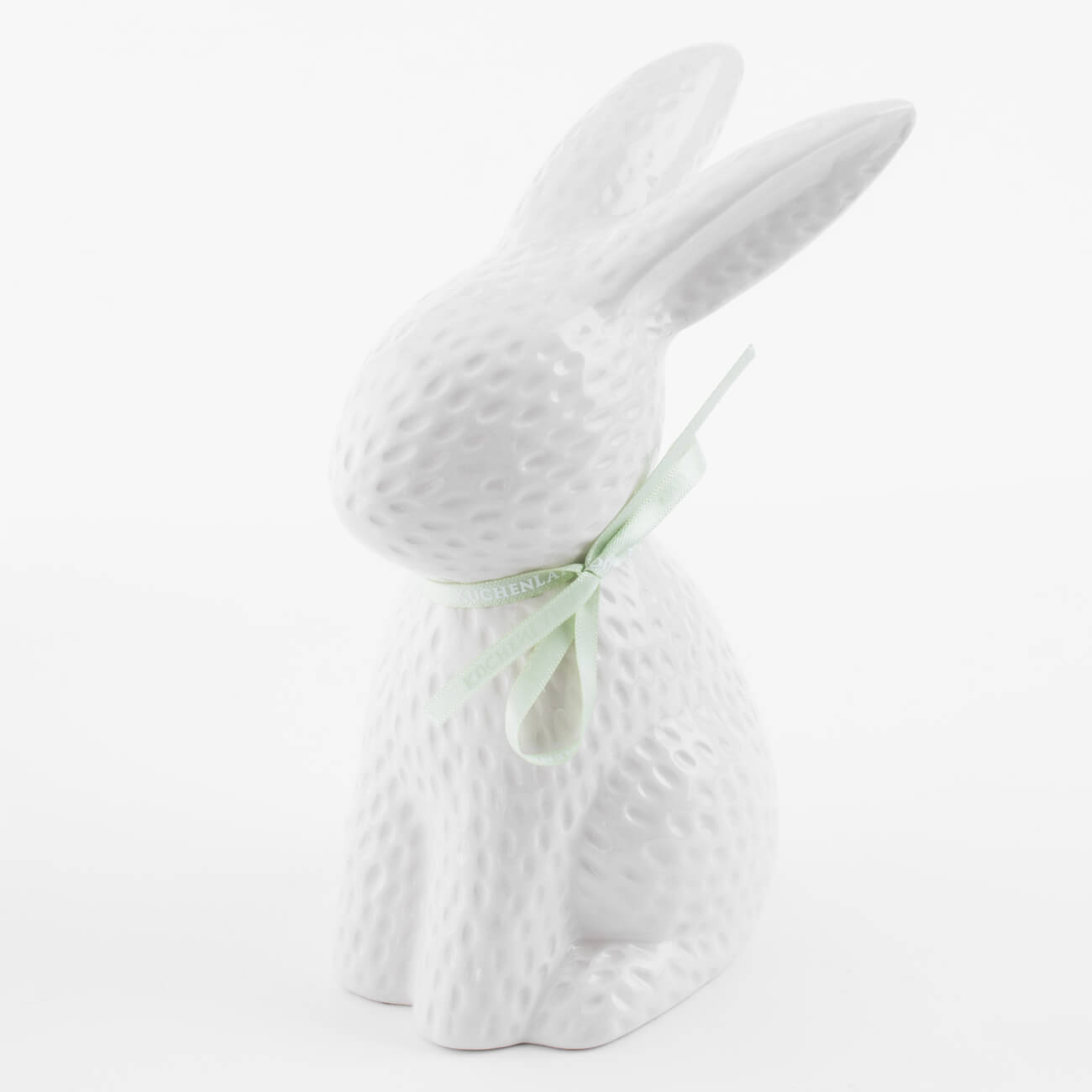 Статуэтка, 18 см, керамика, молочная Кролик сидит, Easter blooming статуэтка 14 см фарфор p бежевая кролик сидит natural easter
