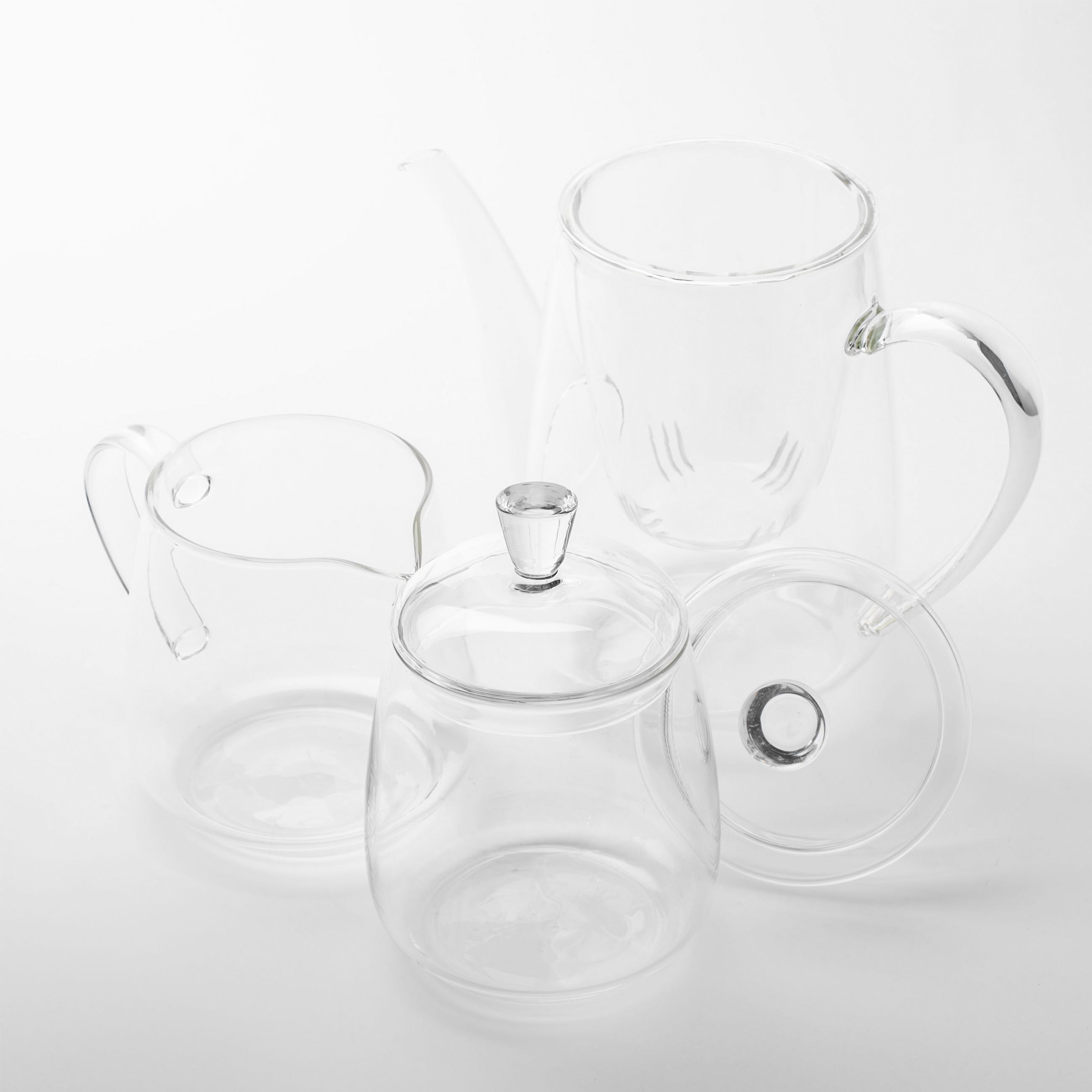 Набор чайный, 3 пр, стекло Б, Clear изображение № 3