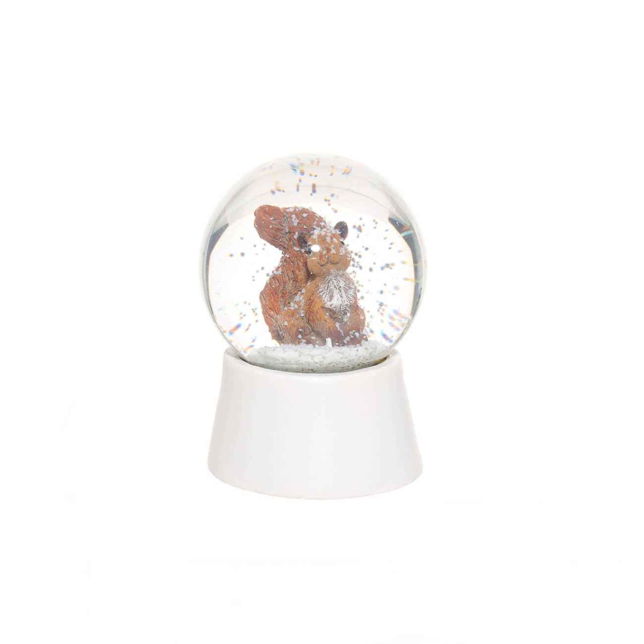 Снежный шар, 7 см, полирезин/стекло, Белка, Forest animals - фото 1