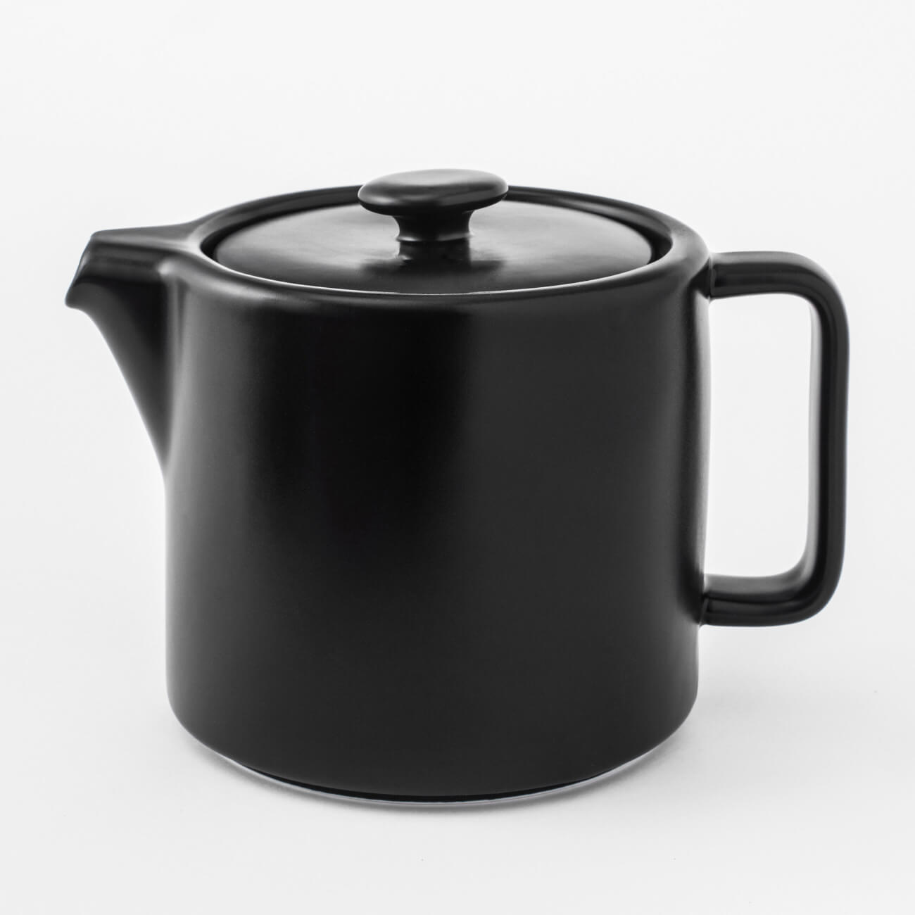 Чайник заварочный, 1,1 л, фарфор Р, черный, Matte black заварочный чайник ущие маки