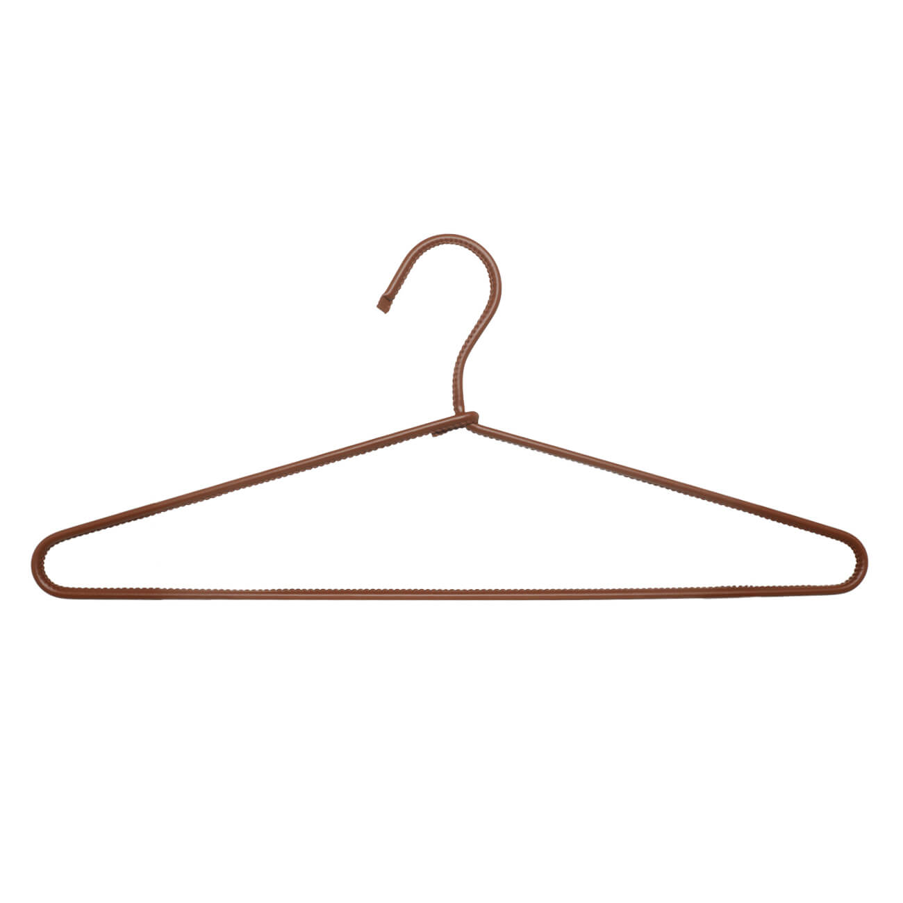 Вешалка-плечики, 45 см, 3 шт, искусственная кожа, коричневая, Leather house вешалка для одежды удачный сезон