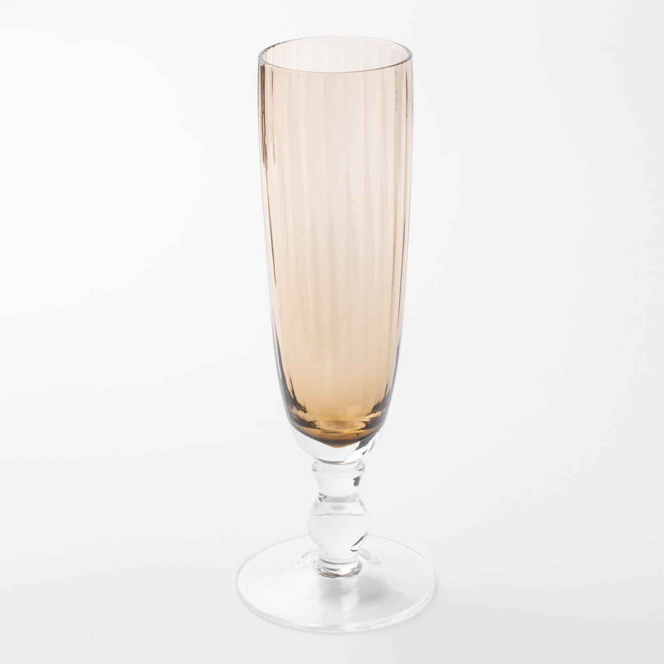 Бокал-кубок для шампанского, 210 мл, стекло, янтарный, Caserta аквариум бокал 7л