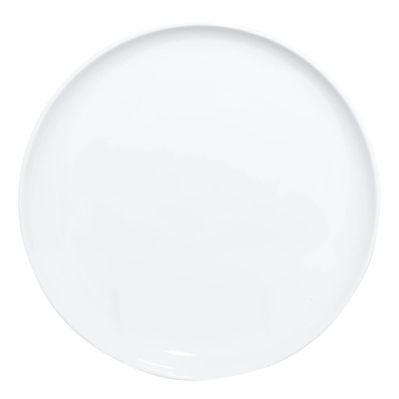 Тарелка обеденная, 25 см, фарфор P, белая, Silence - фото 1