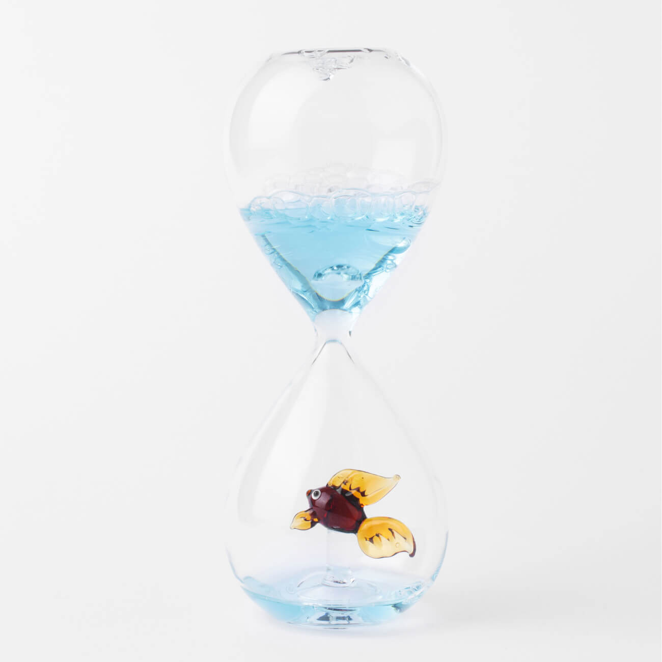 Часы декоративные, 16 см, стекло, Рыба, Sand time синий полоса тропических рыб tooarts стекло скульптура стекло домашнее украшение рыба