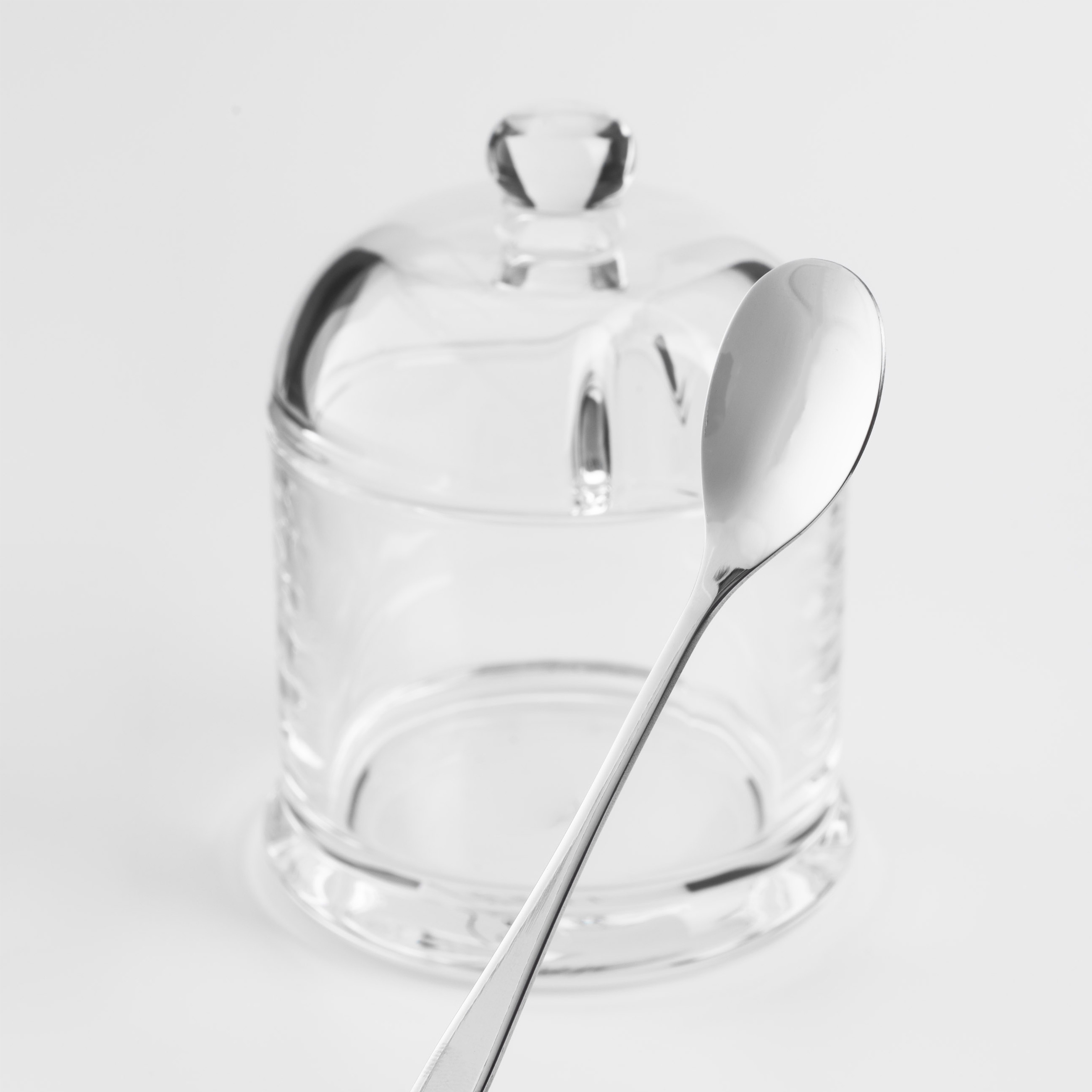 Сахарница, 14 см, 250 мл, с ложкой, стекло/сталь, Volo  изображение № 4