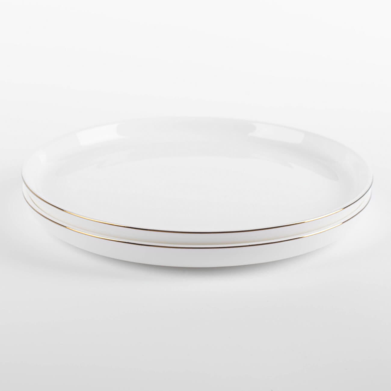 Тарелка десертная, 20 см, 2 шт, фарфор F, белая, Ideal gold тарелка десертная golden opal white купол 19 5 см