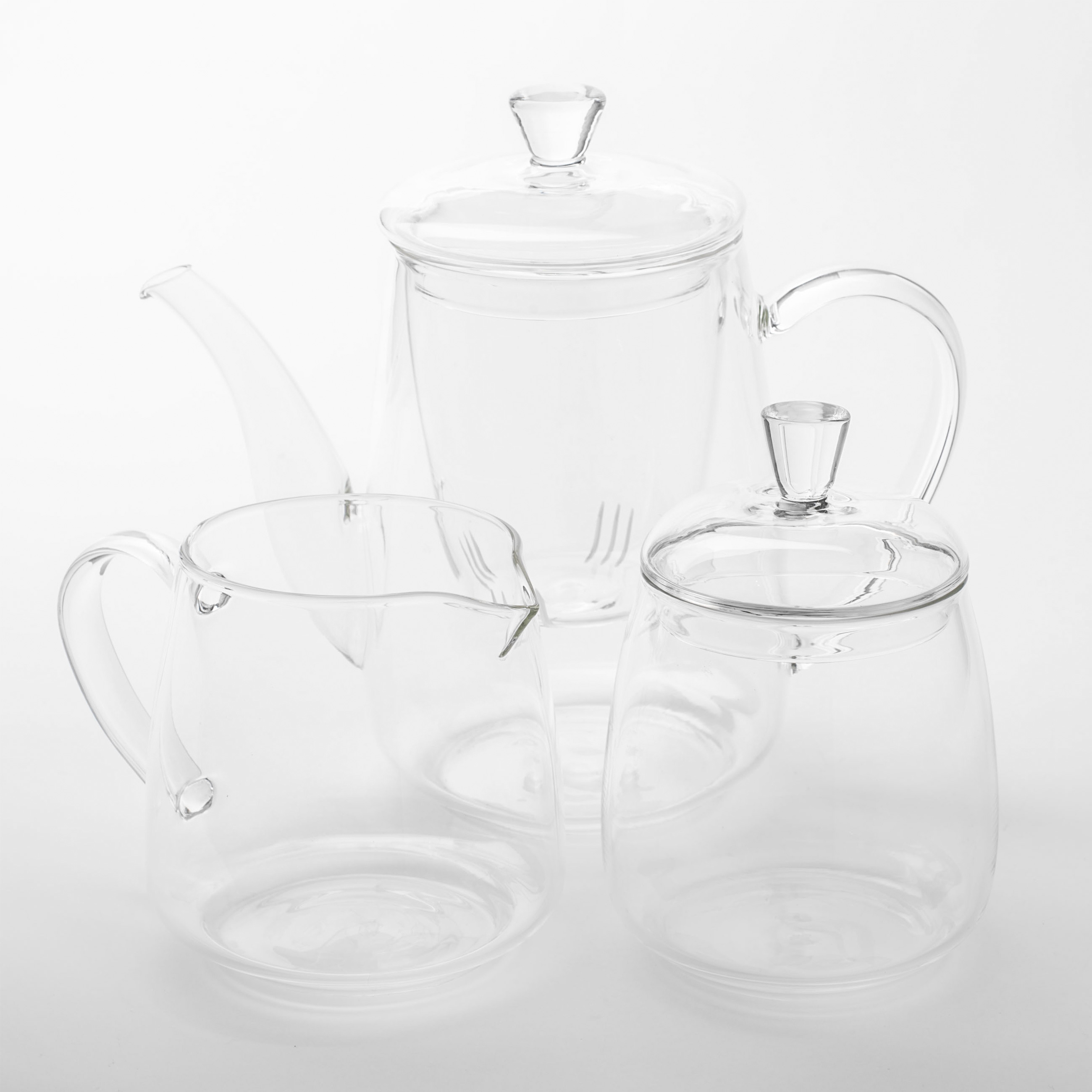 Набор чайный, 3 пр, стекло Б, Clear изображение № 2