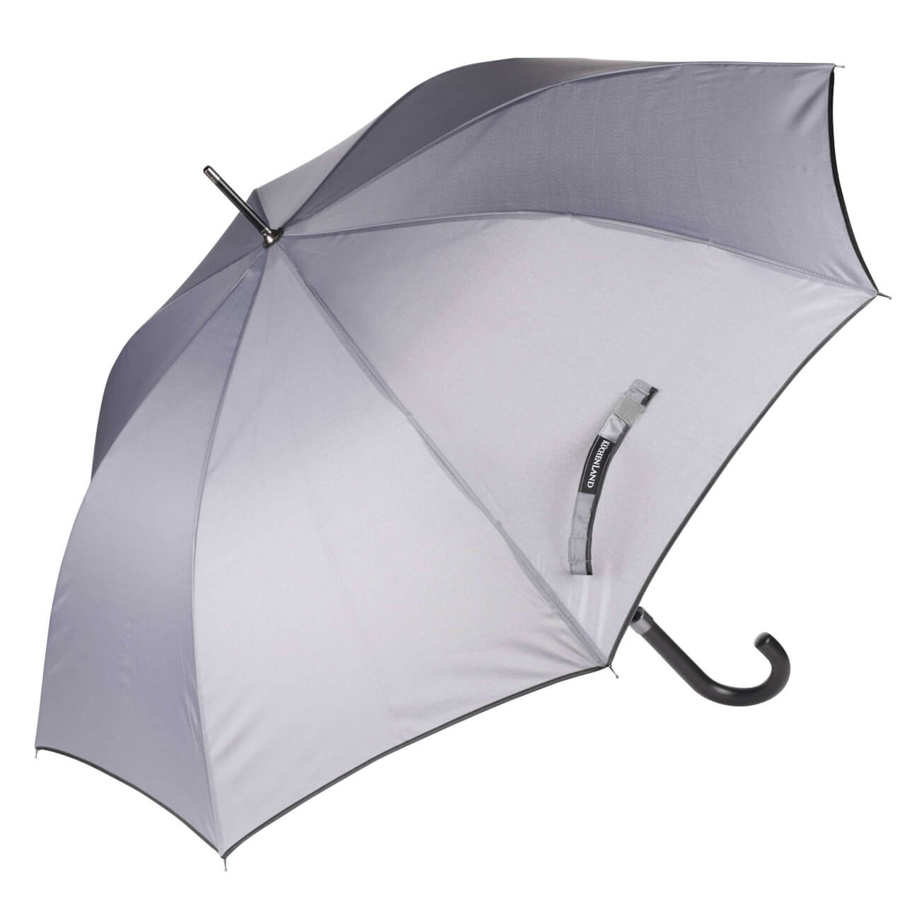 Зонт-трость, 86 см, серый, эпонж, Downpour кукольная коляска трость