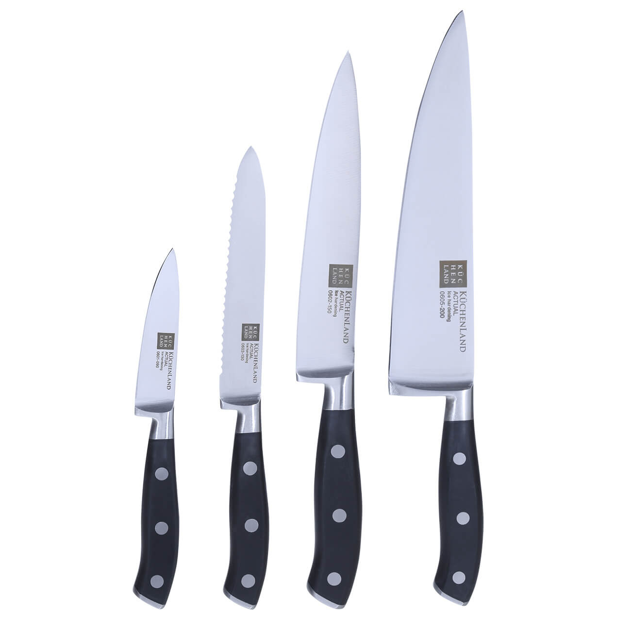 Набор ножей, 4 пр, сталь/пластик, Actual полоски для квиллинга ные набор 170 полосок ширина 1 см 25х1 8х1 см