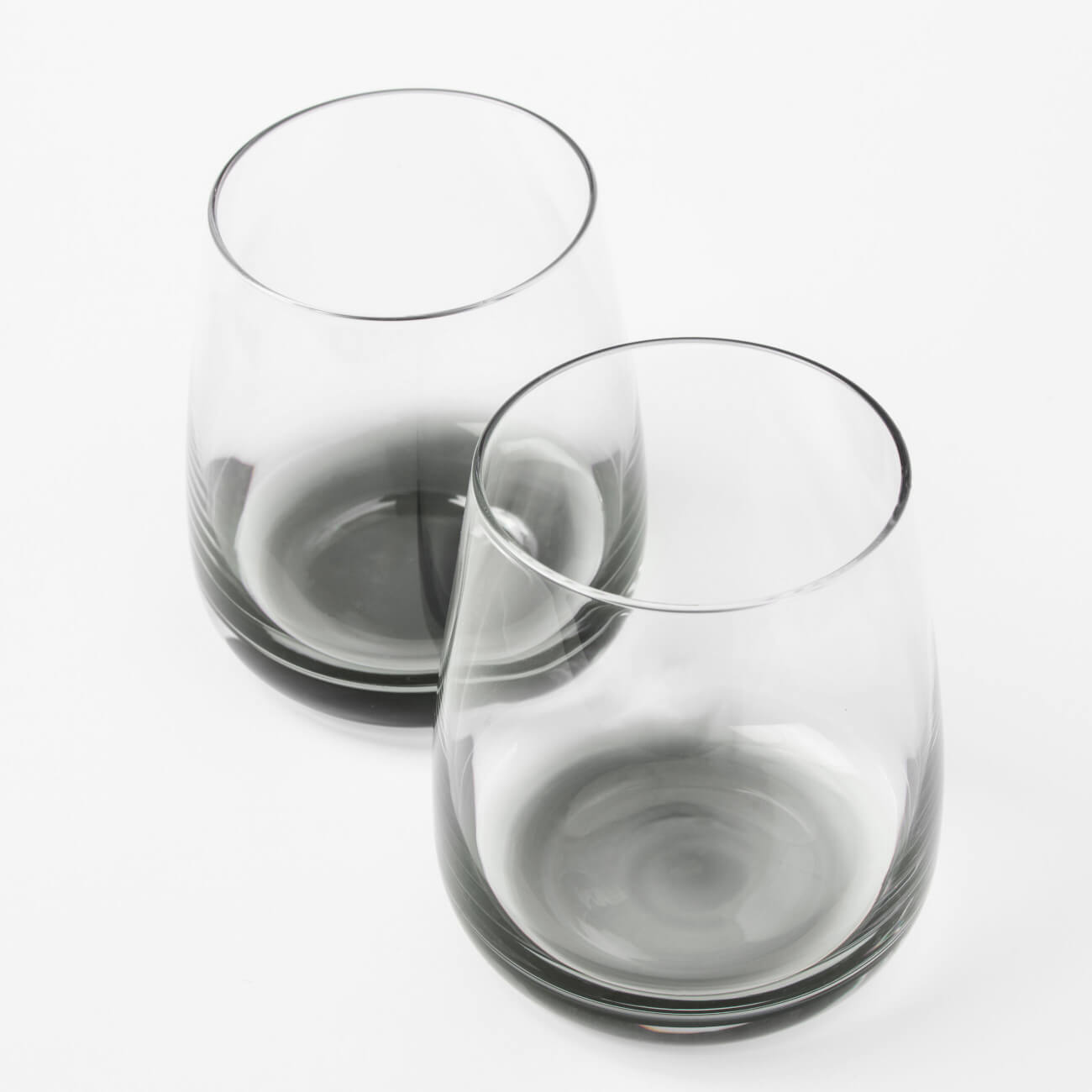Стакан для виски, 360 мл, 2 шт, стекло, серый градиент, Stone color