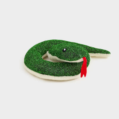 Магнит, 10 см, мягкий, полиэстер, зеленый, Змея, Snake toy